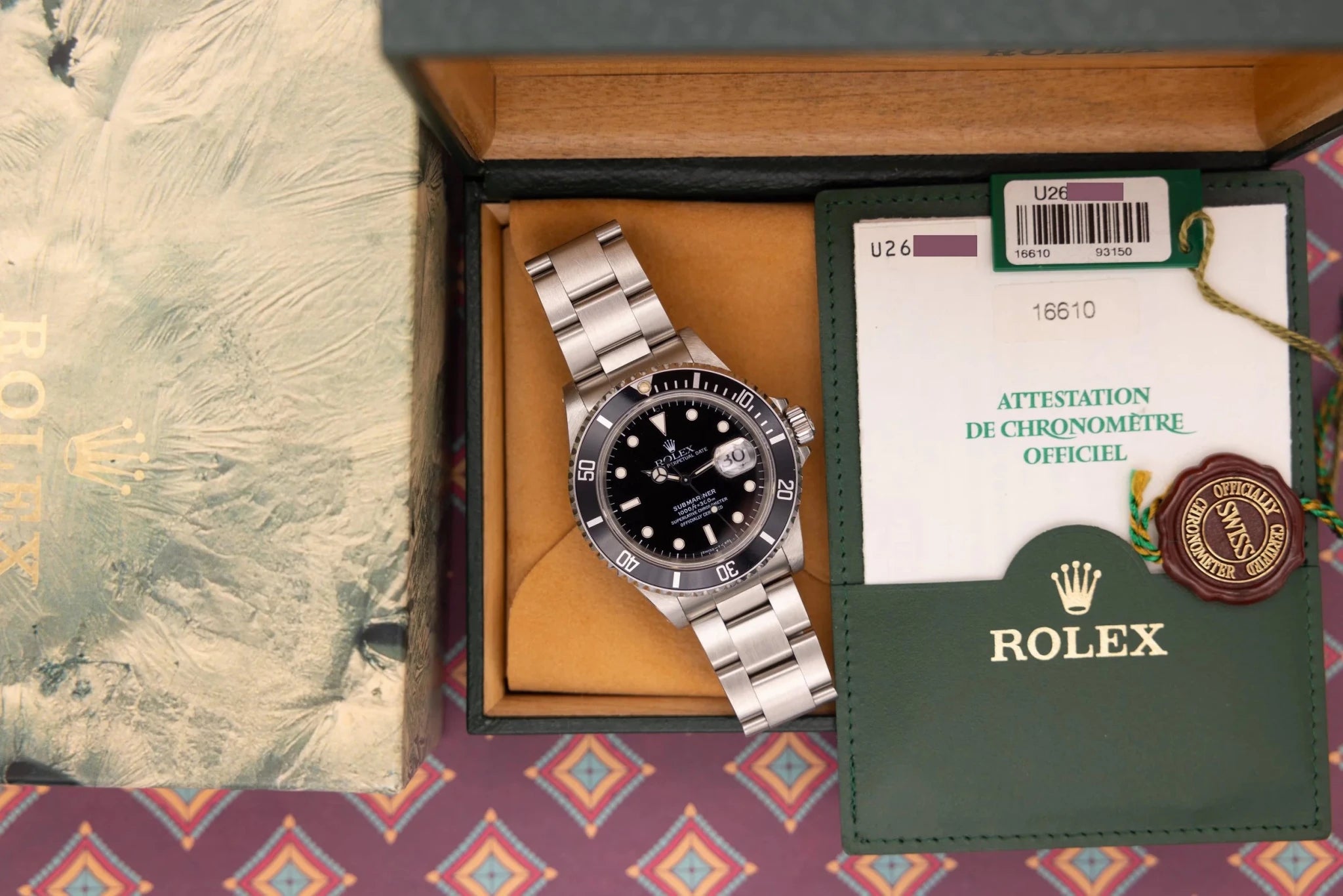 1998 Rolex Submariner Date Ref. 16610 | Tritium Dial | Box and Papers - Sierra Time Co