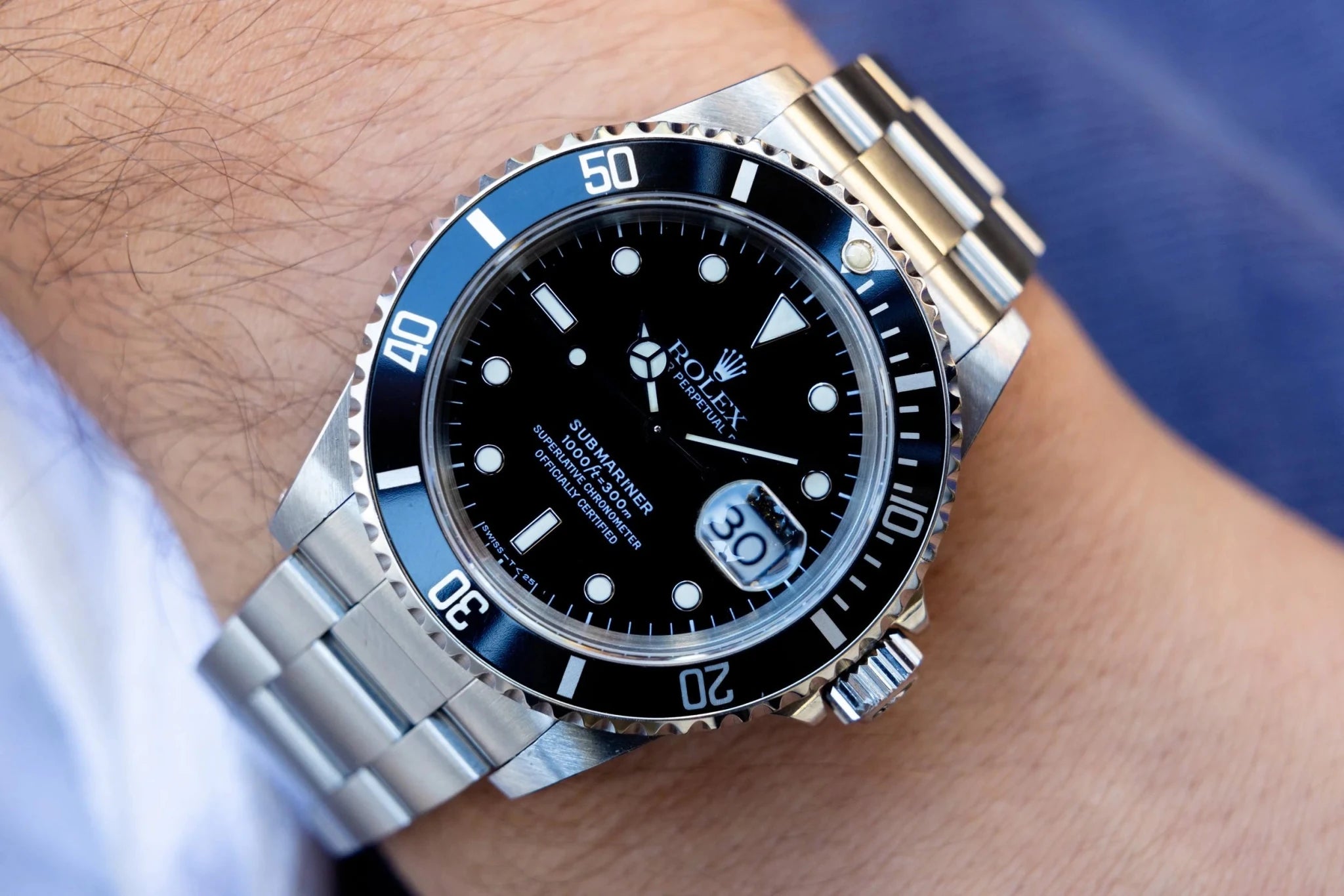 1998 Rolex Submariner Date Ref. 16610 | Tritium Dial | Box and Papers - Sierra Time Co