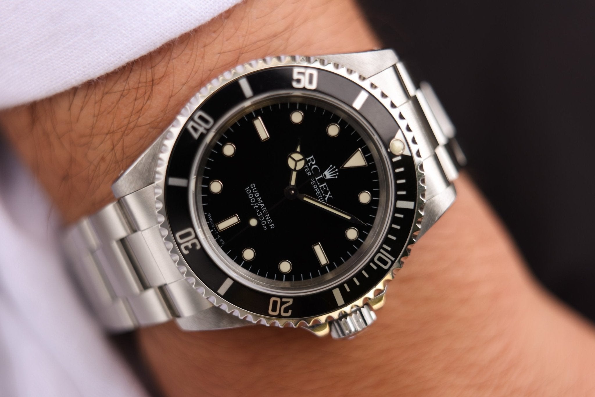 1998 Rolex Submariner Ref. 14060 | Creamy Patina - Sierra Time Co