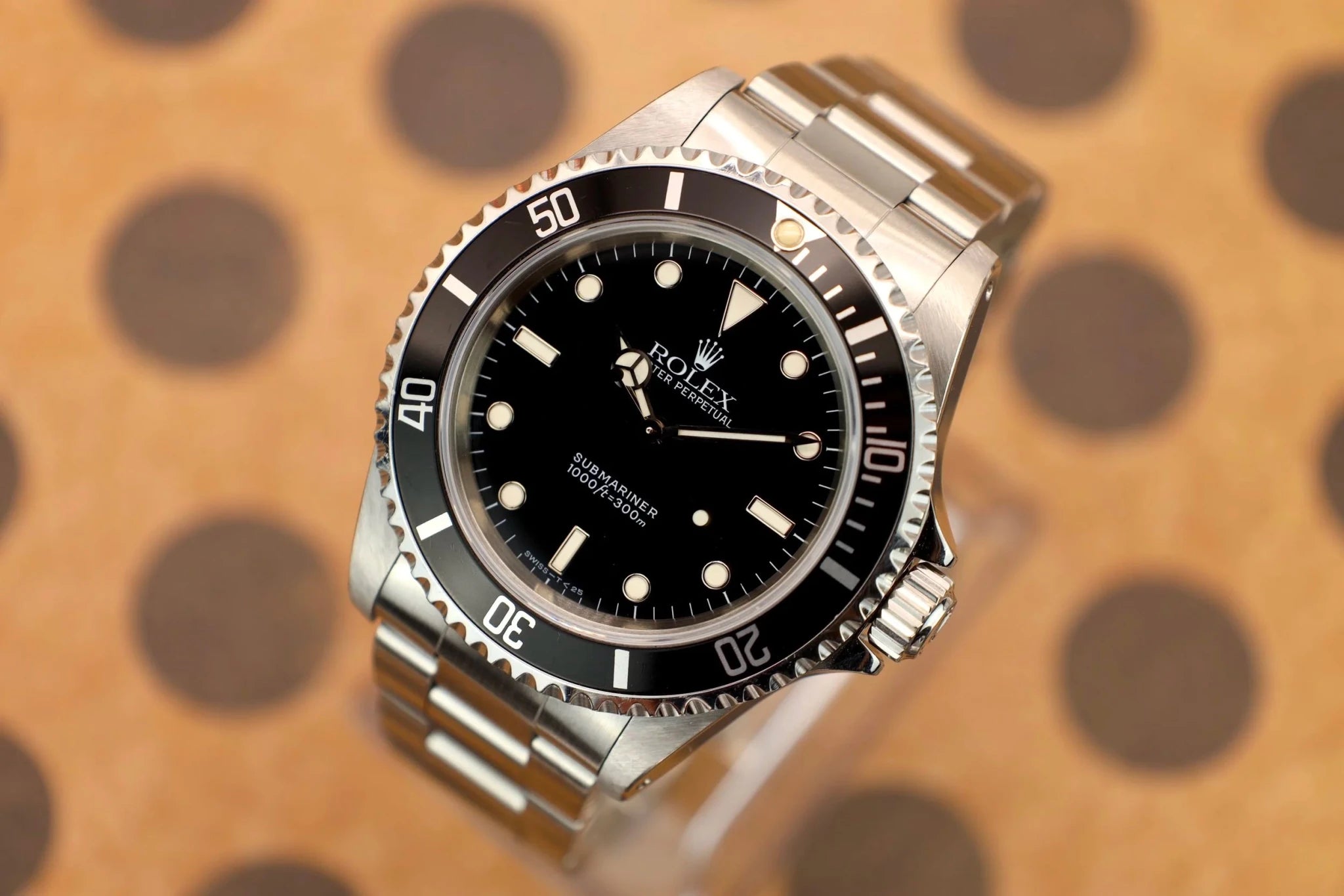 1998 Rolex Submariner Ref. 14060 | Creamy Patina | Box and Papers - Sierra Time Co