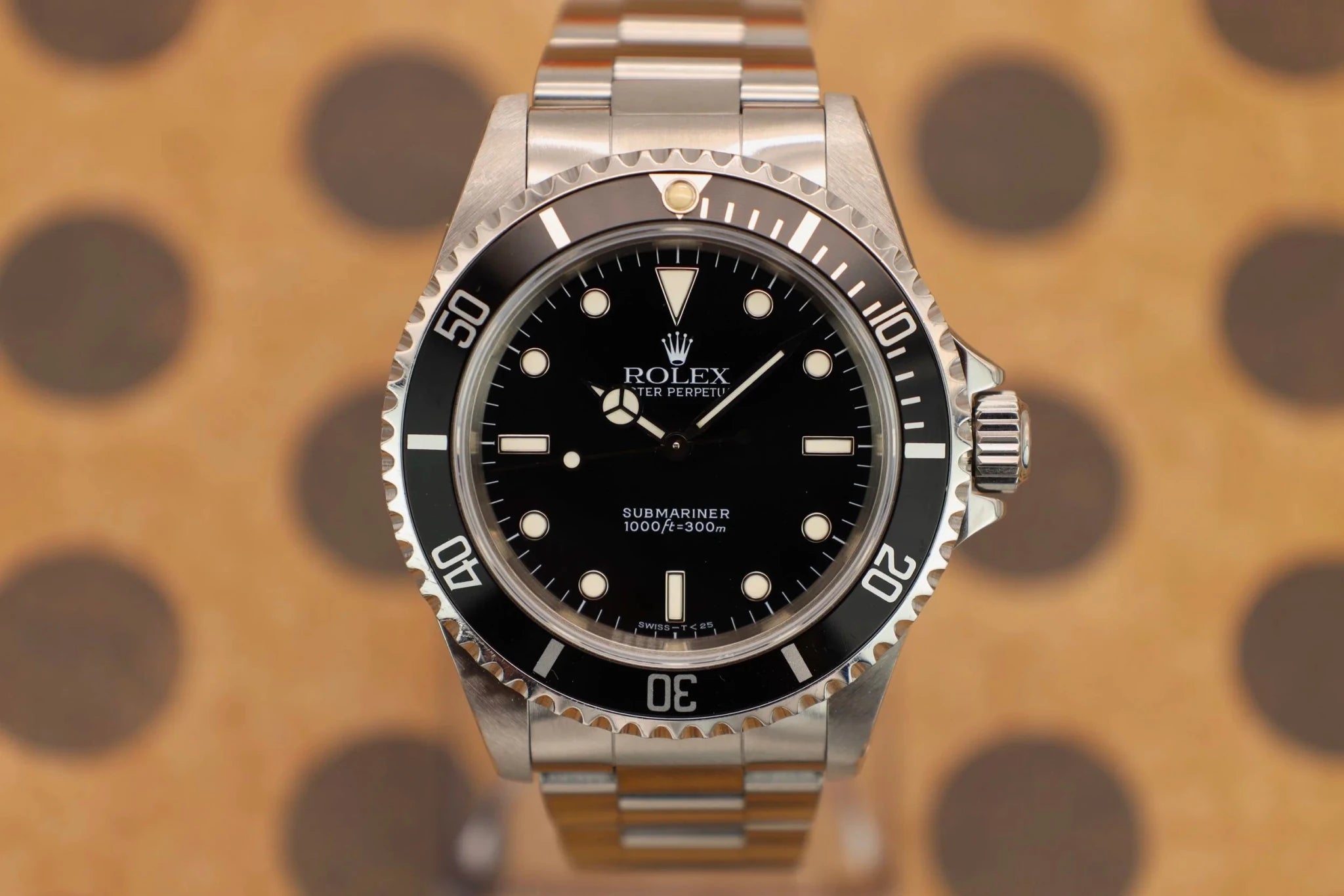 1998 Rolex Submariner Ref. 14060 | Creamy Patina | Box and Papers - Sierra Time Co