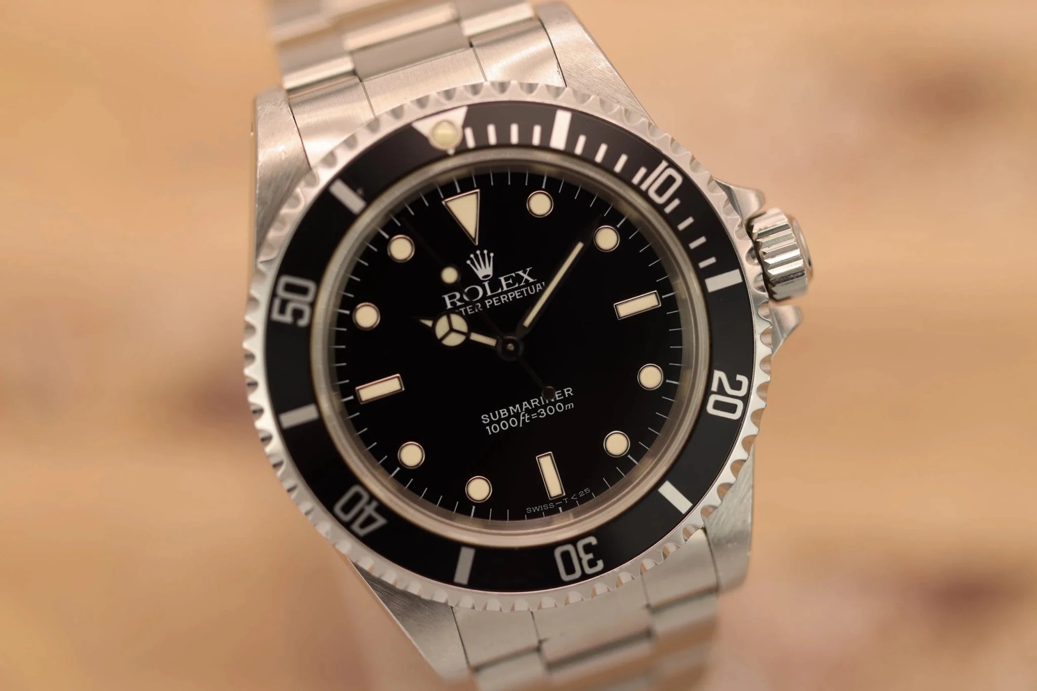 1998 Rolex Submariner Ref. 14060 | Creamy Patina | Full Set - Sierra Time Co