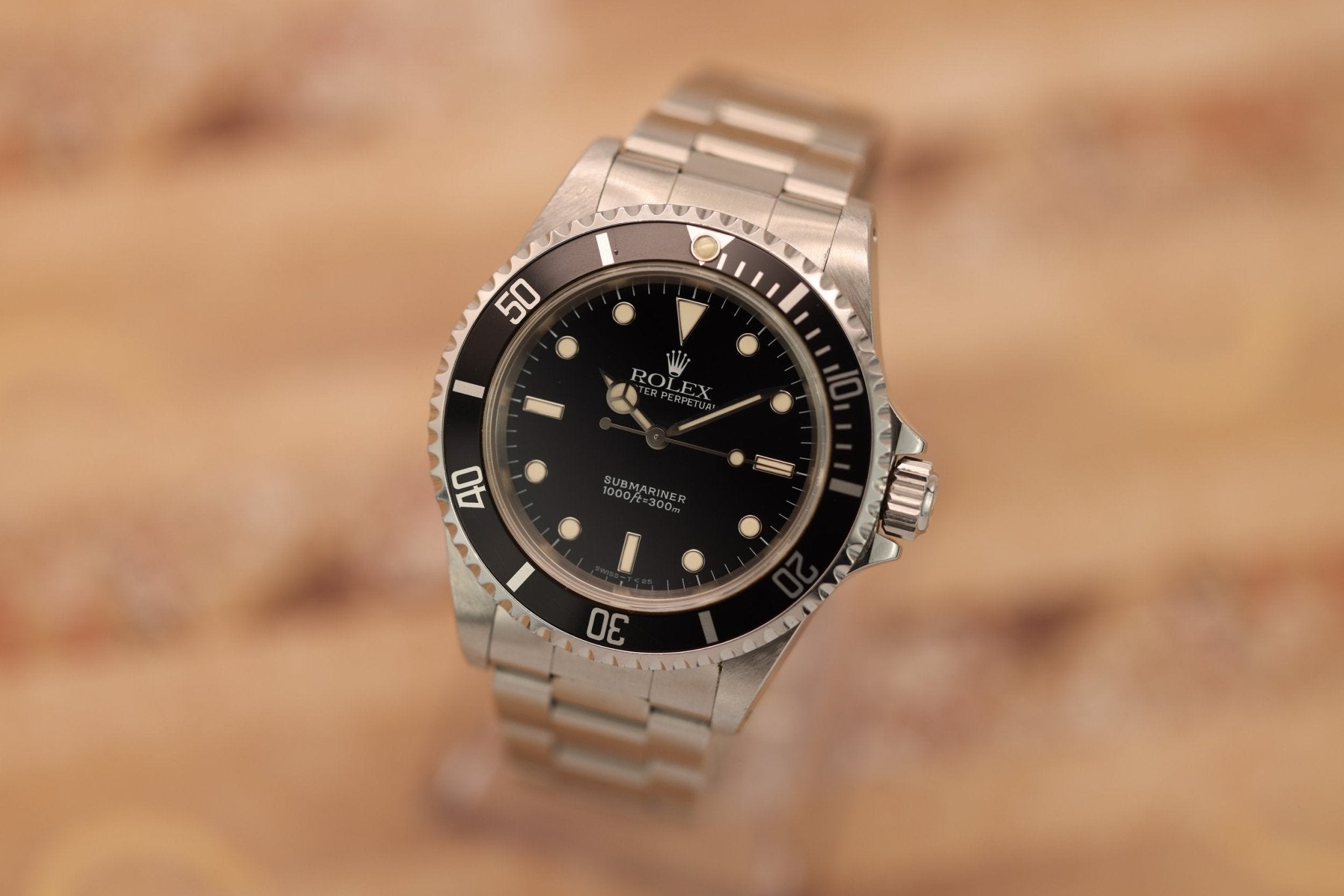 1998 Rolex Submariner Ref. 14060 | Creamy Patina | Full Set - Sierra Time Co