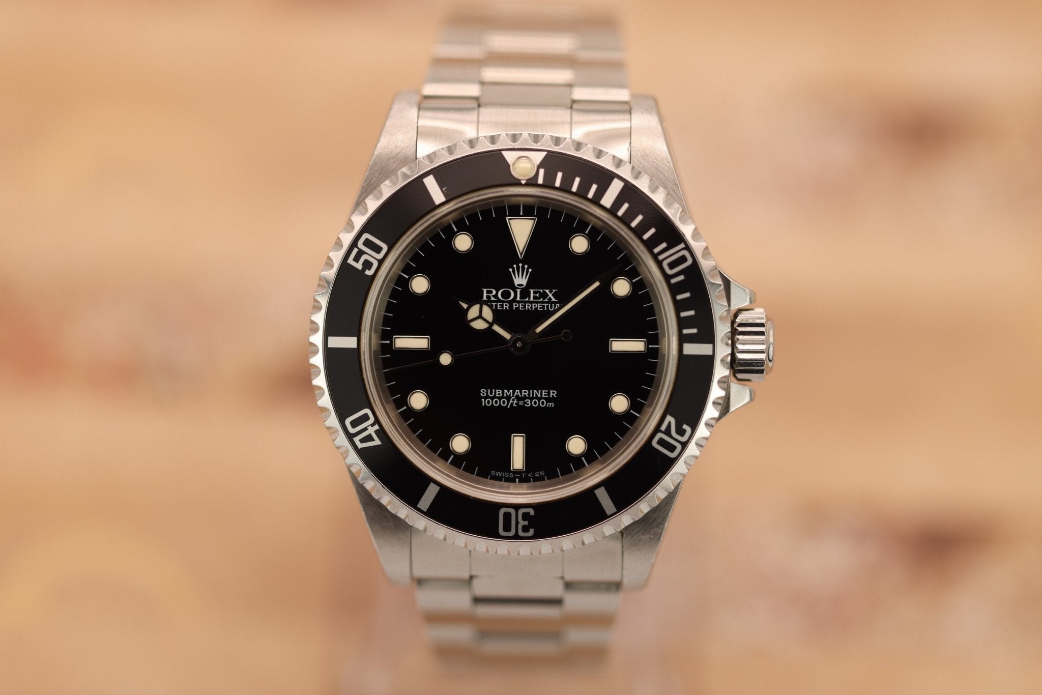 1998 Rolex Submariner Ref. 14060 | Creamy Patina | Full Set - Sierra Time Co