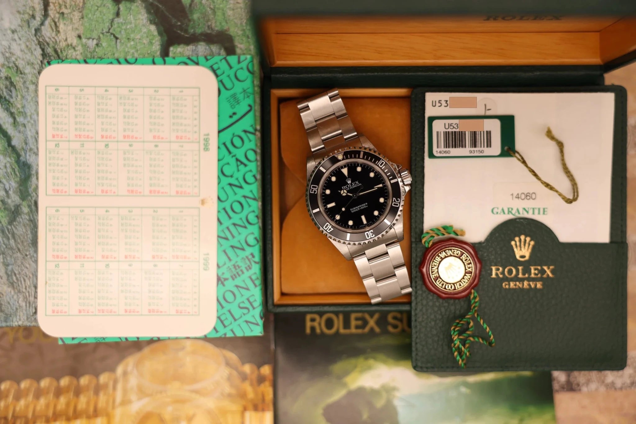 1998 Rolex Submariner Ref. 14060 | Creamy Patina | Full Set - Sierra Time Co