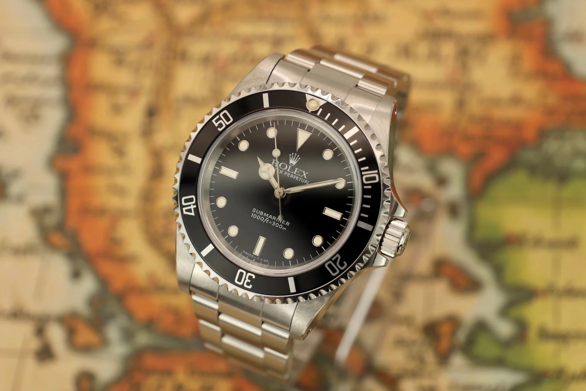 1998 Rolex Submariner Ref. 14060 | Creamy Tritium | Box and Papers - Sierra Time Co