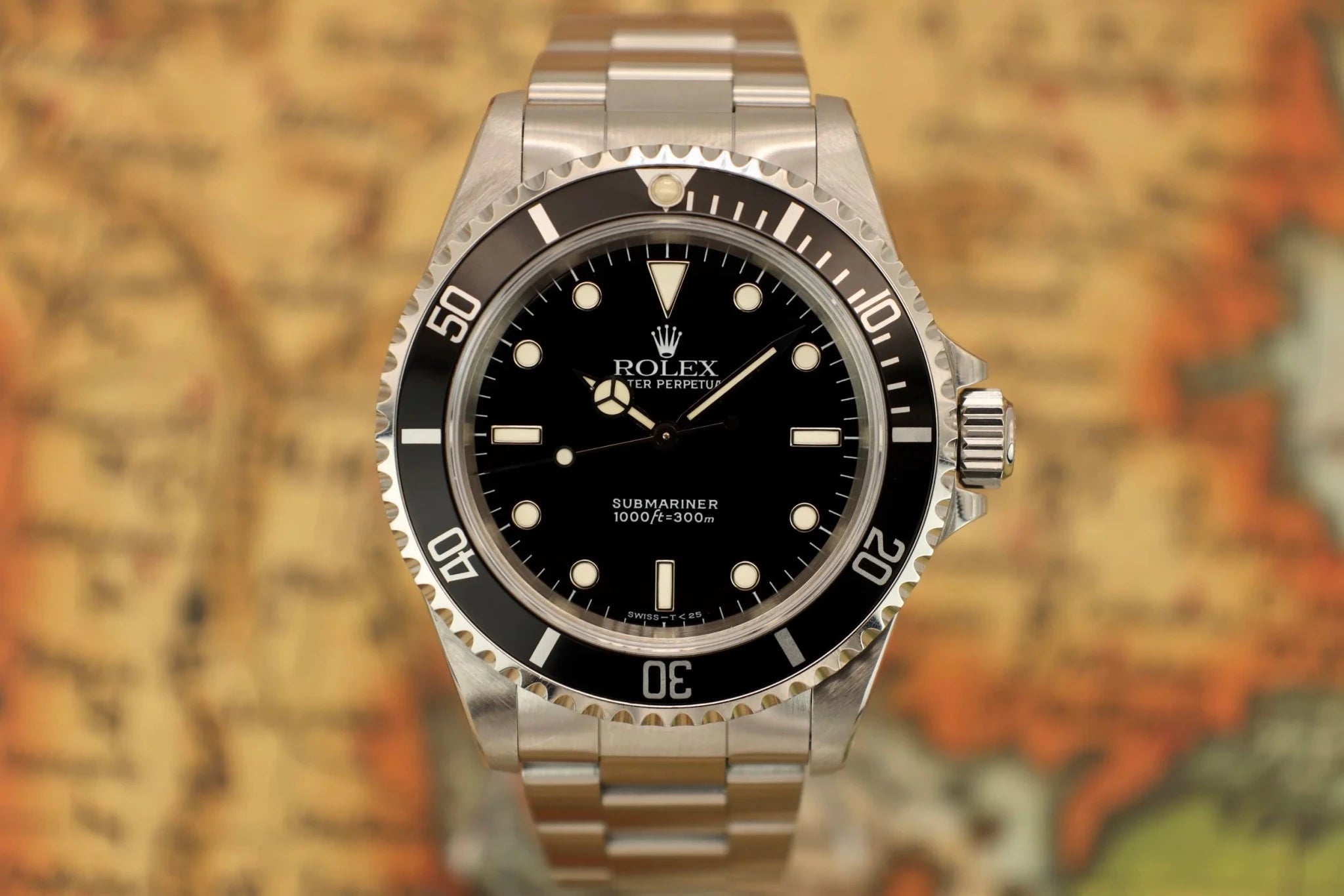 1998 Rolex Submariner Ref. 14060 | Creamy Tritium | Box and Papers - Sierra Time Co