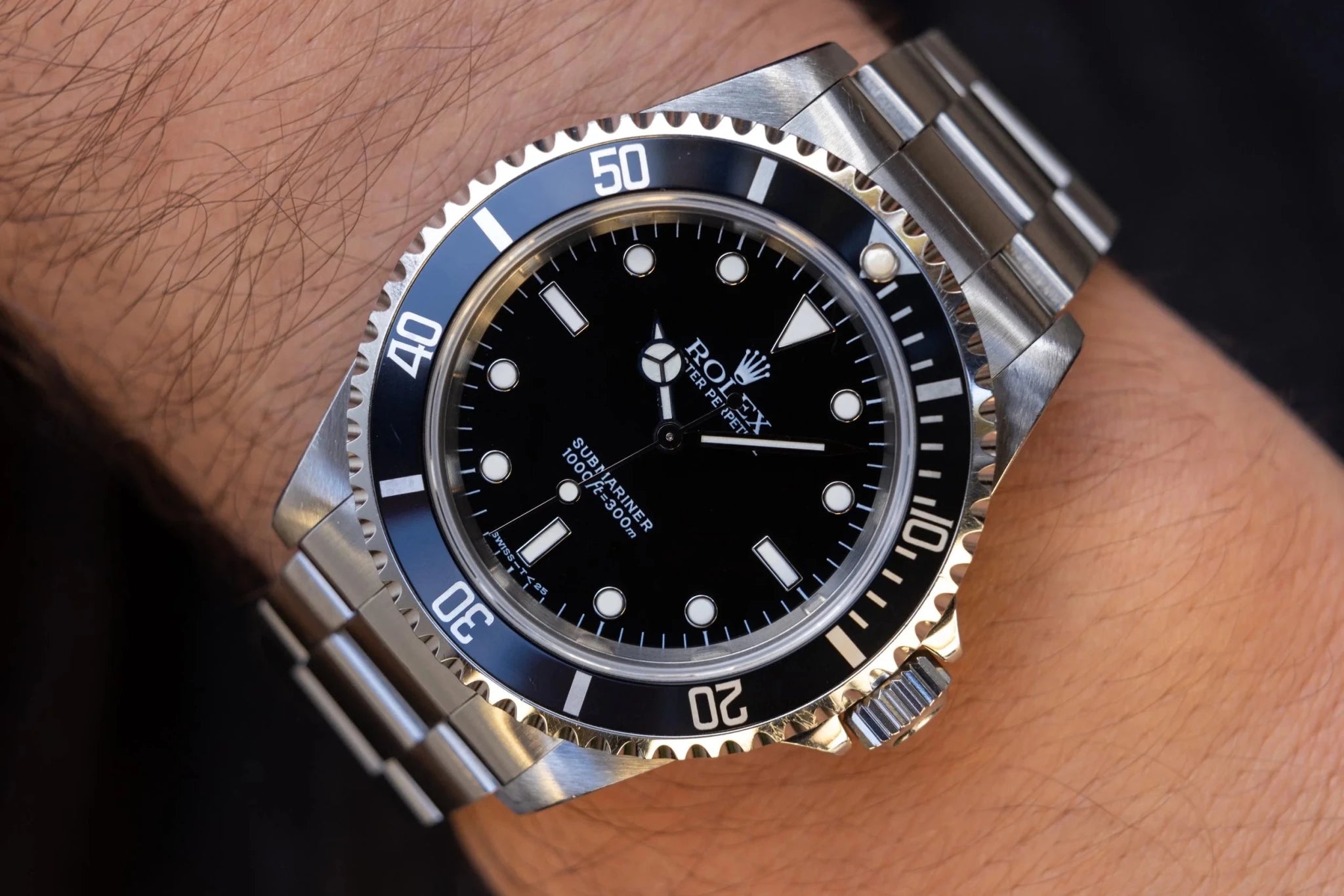 1998 Rolex Submariner Ref. 14060 | Creamy Tritium Dial | Box and Papers - Sierra Time Co