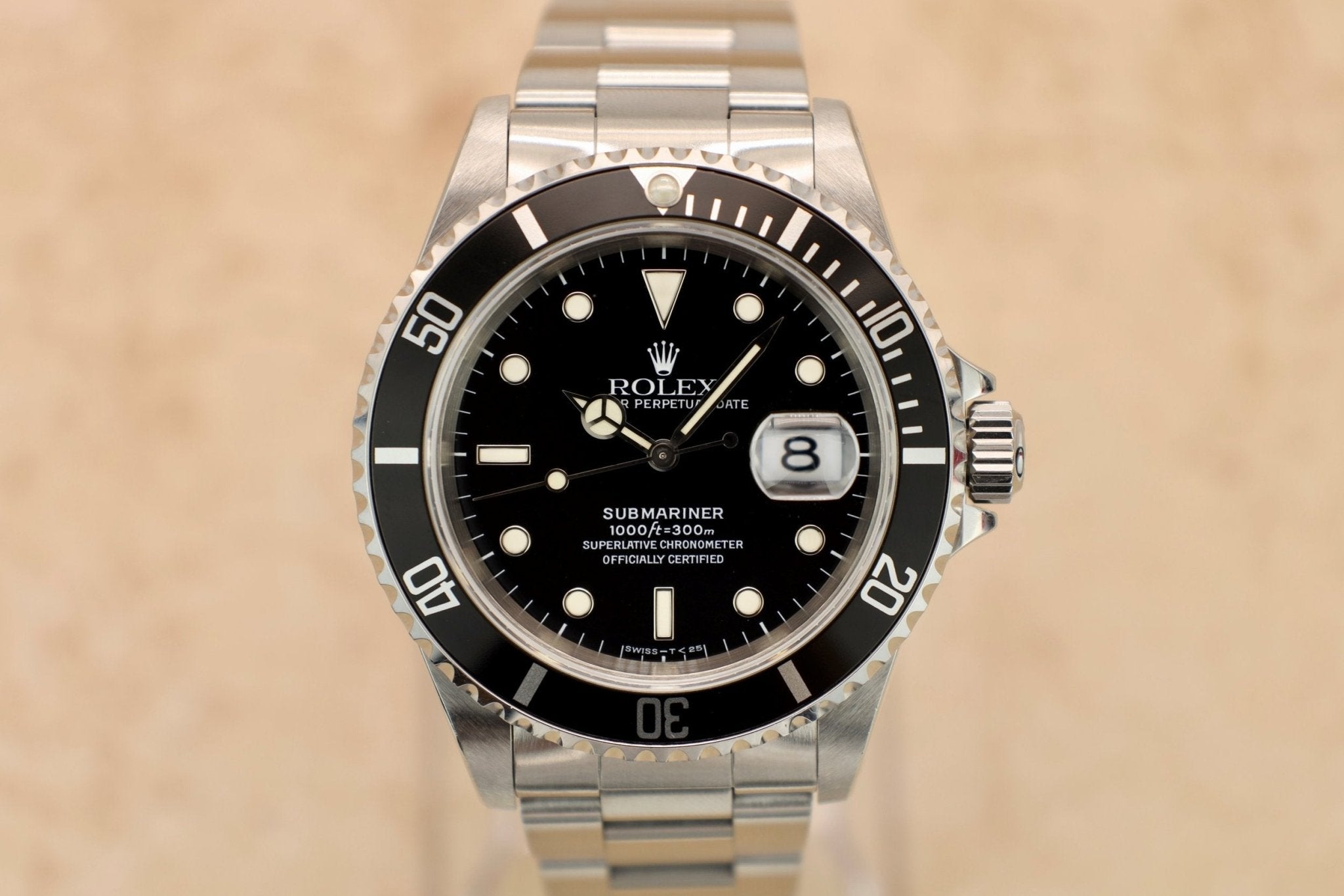 1998 Rolex Submariner Ref. 16610 | Creamy Tritium | Box and Papers - Sierra Time Co