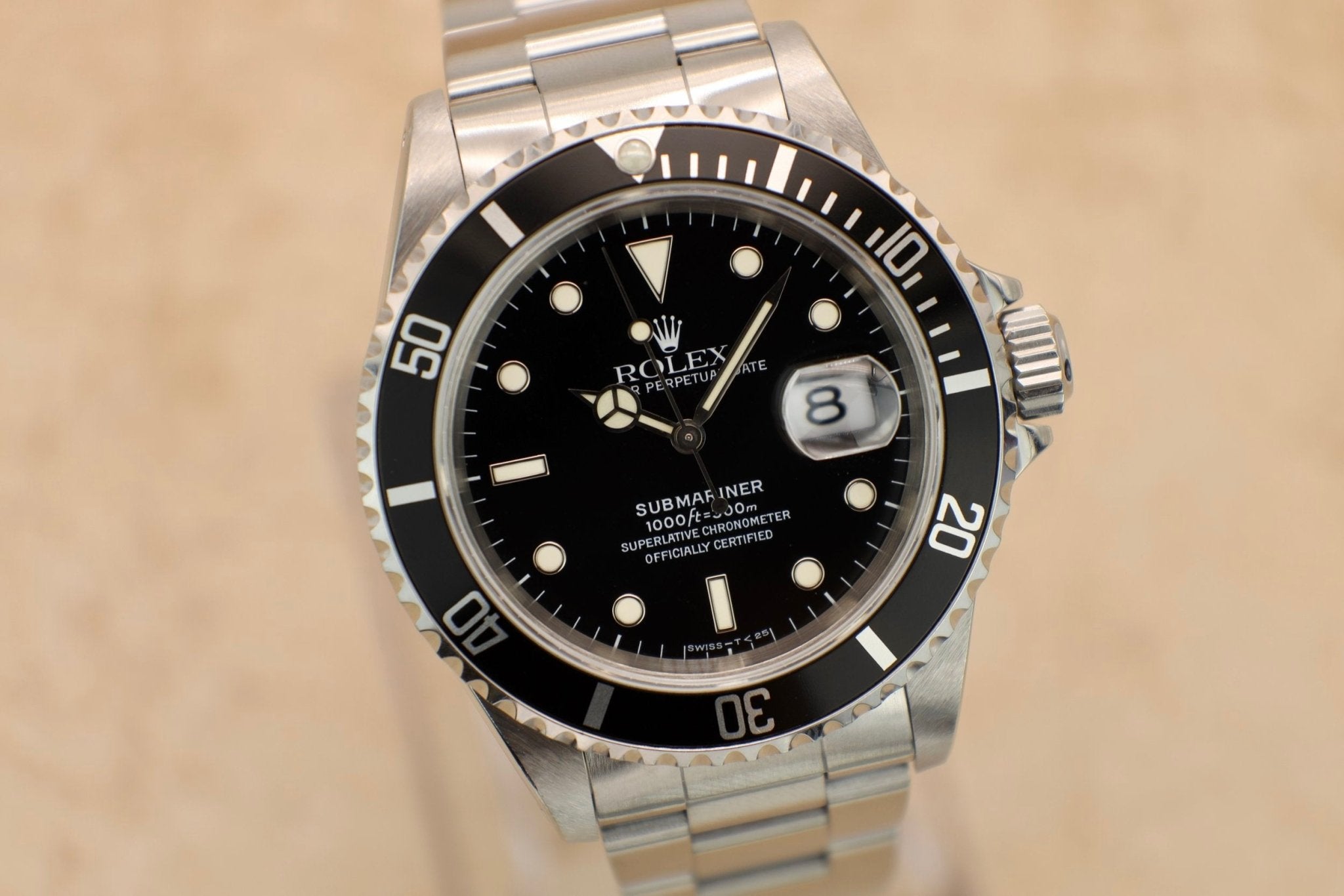 1998 Rolex Submariner Ref. 16610 | Creamy Tritium | Box and Papers - Sierra Time Co