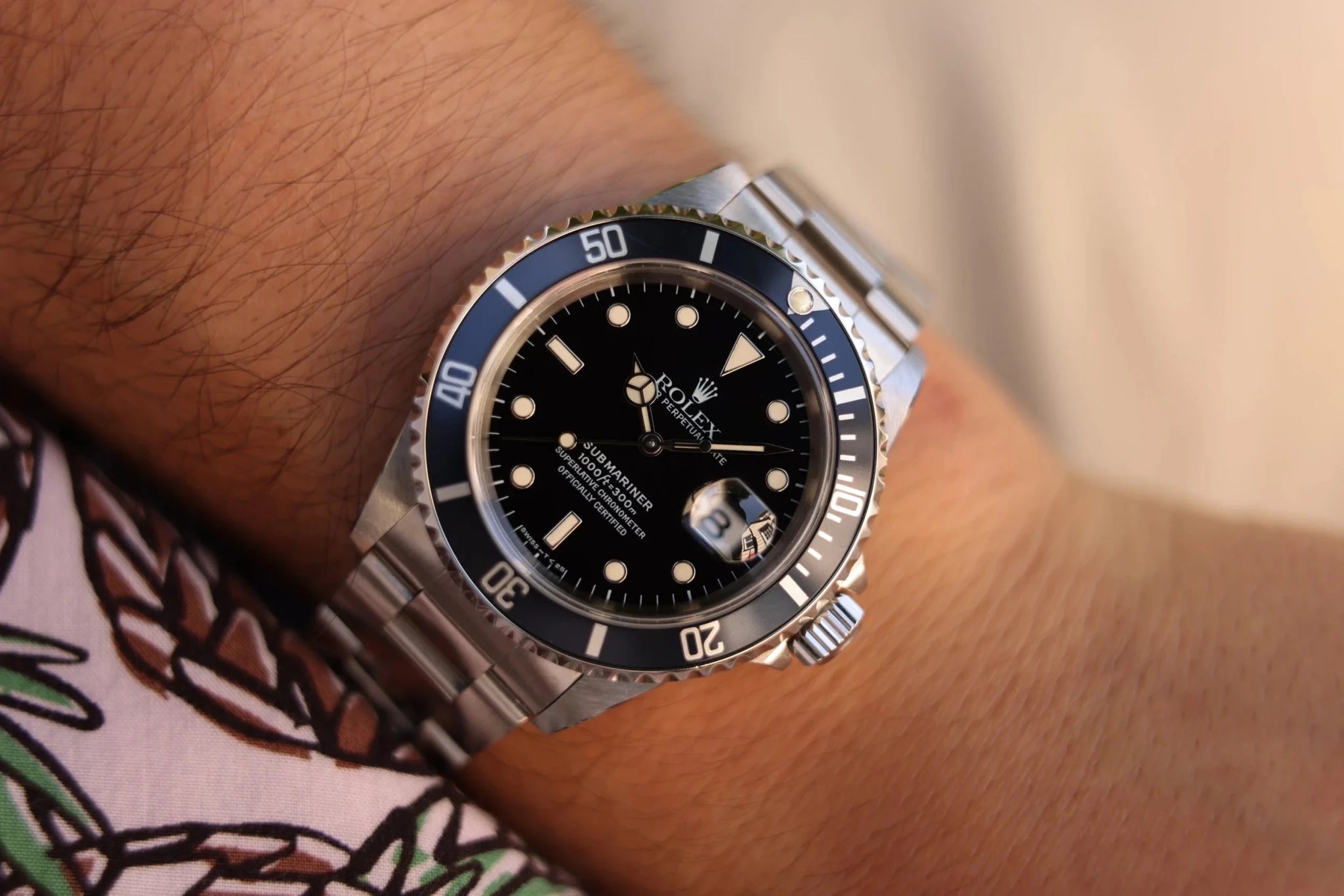 1998 Rolex Submariner Ref. 16610 | Midnight Blue | Creamy Tritium | Full Set - Sierra Time Co