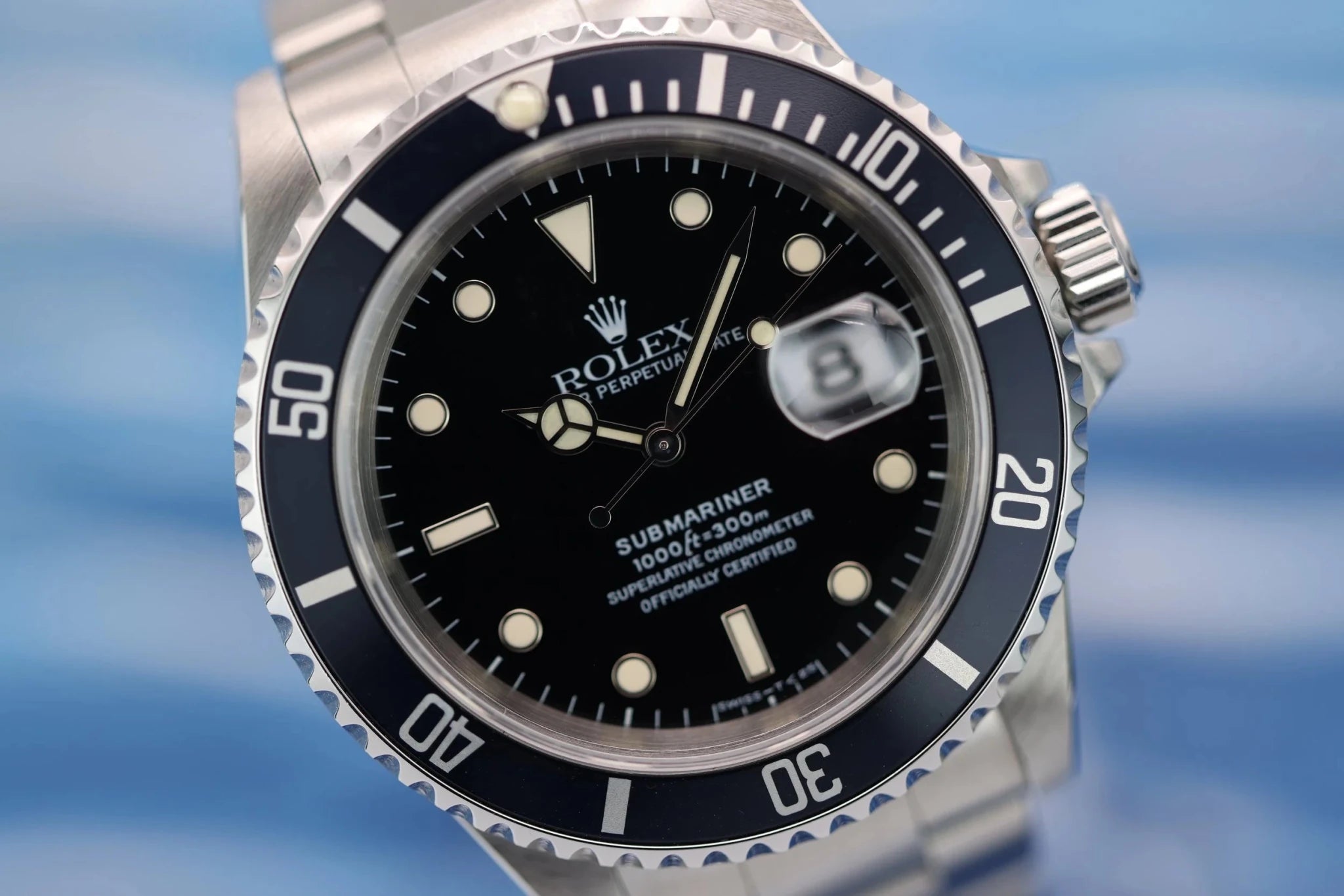 1998 Rolex Submariner Ref. 16610 | Midnight Blue | Creamy Tritium | Full Set - Sierra Time Co