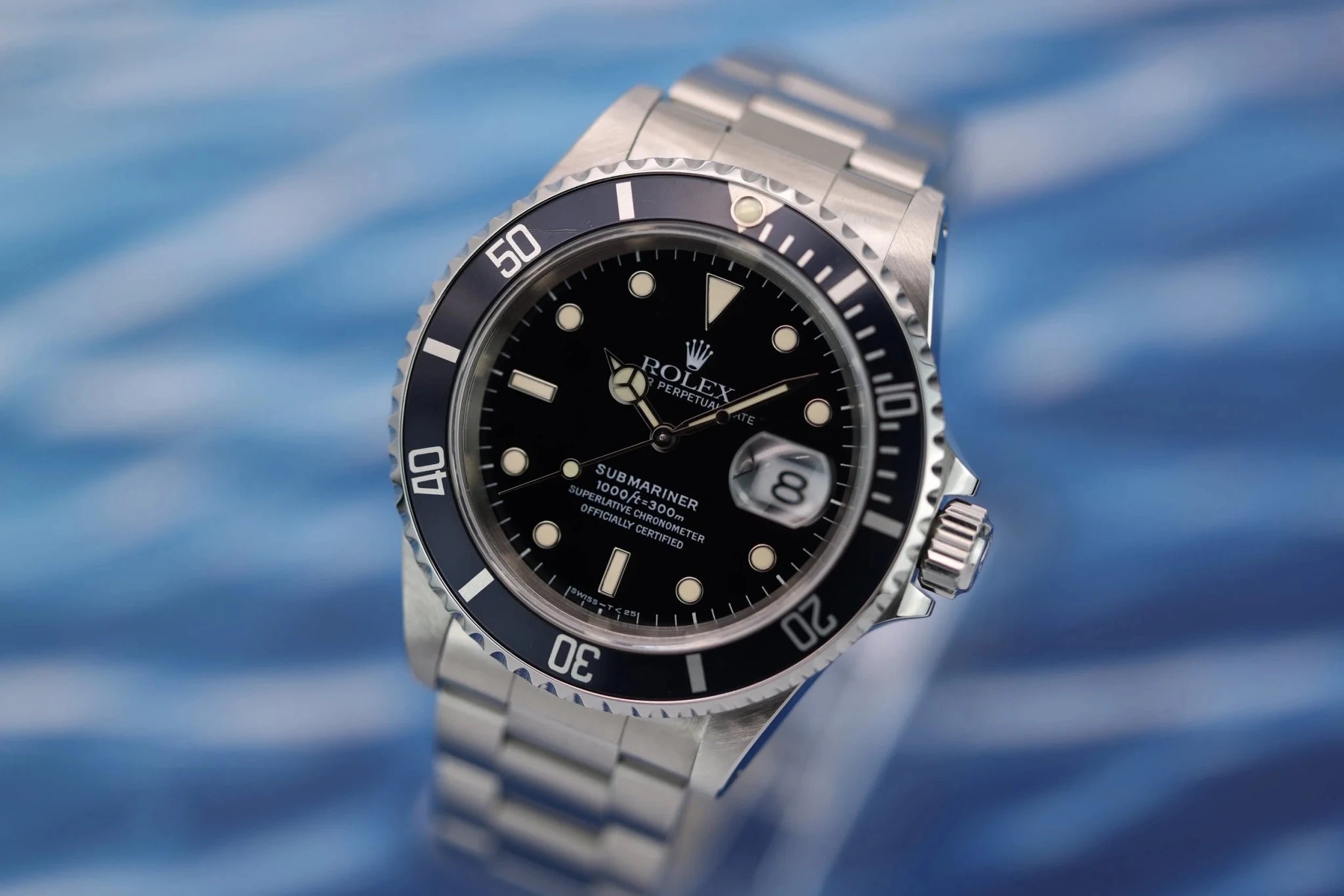 1998 Rolex Submariner Ref. 16610 | Midnight Blue | Creamy Tritium | Full Set - Sierra Time Co