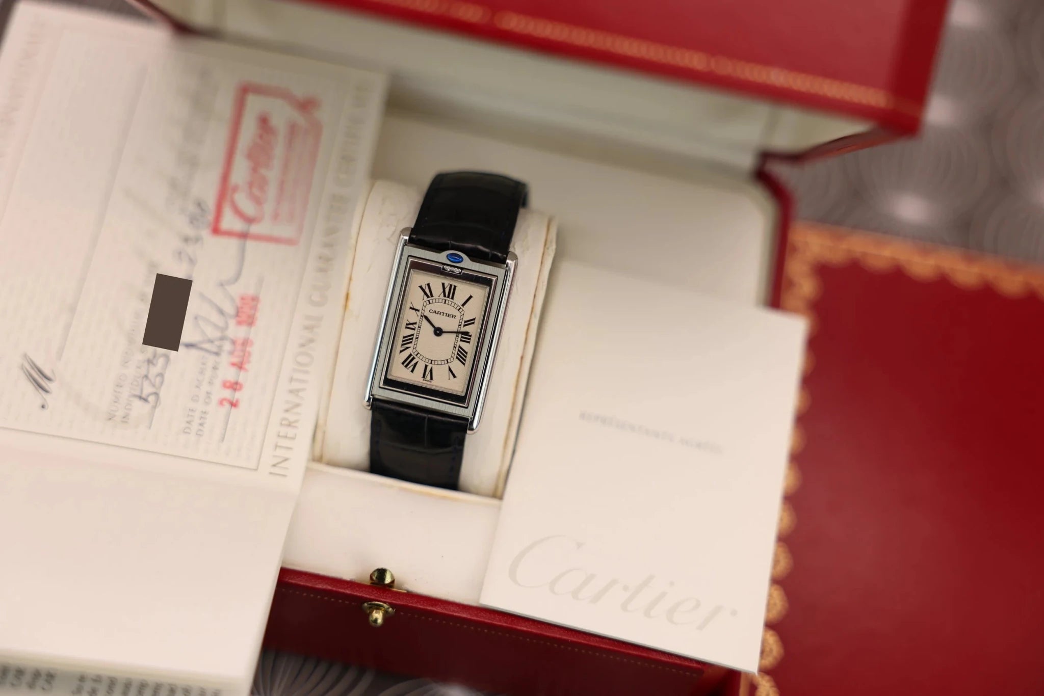 1999 Cartier Tank Basculante Mécanique Ref. 2390 | Box & Papers - Sierra Time Co
