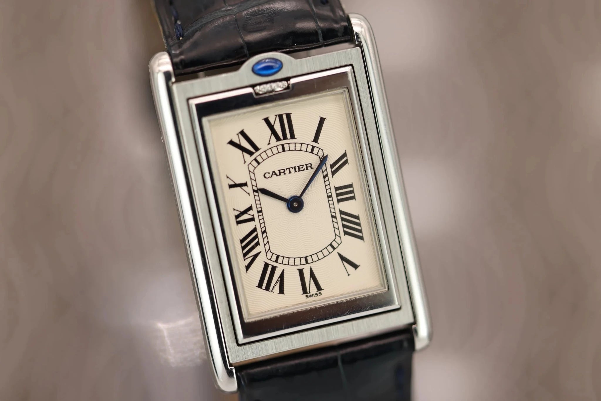 1999 Cartier Tank Basculante Mécanique Ref. 2390 | Box & Papers - Sierra Time Co
