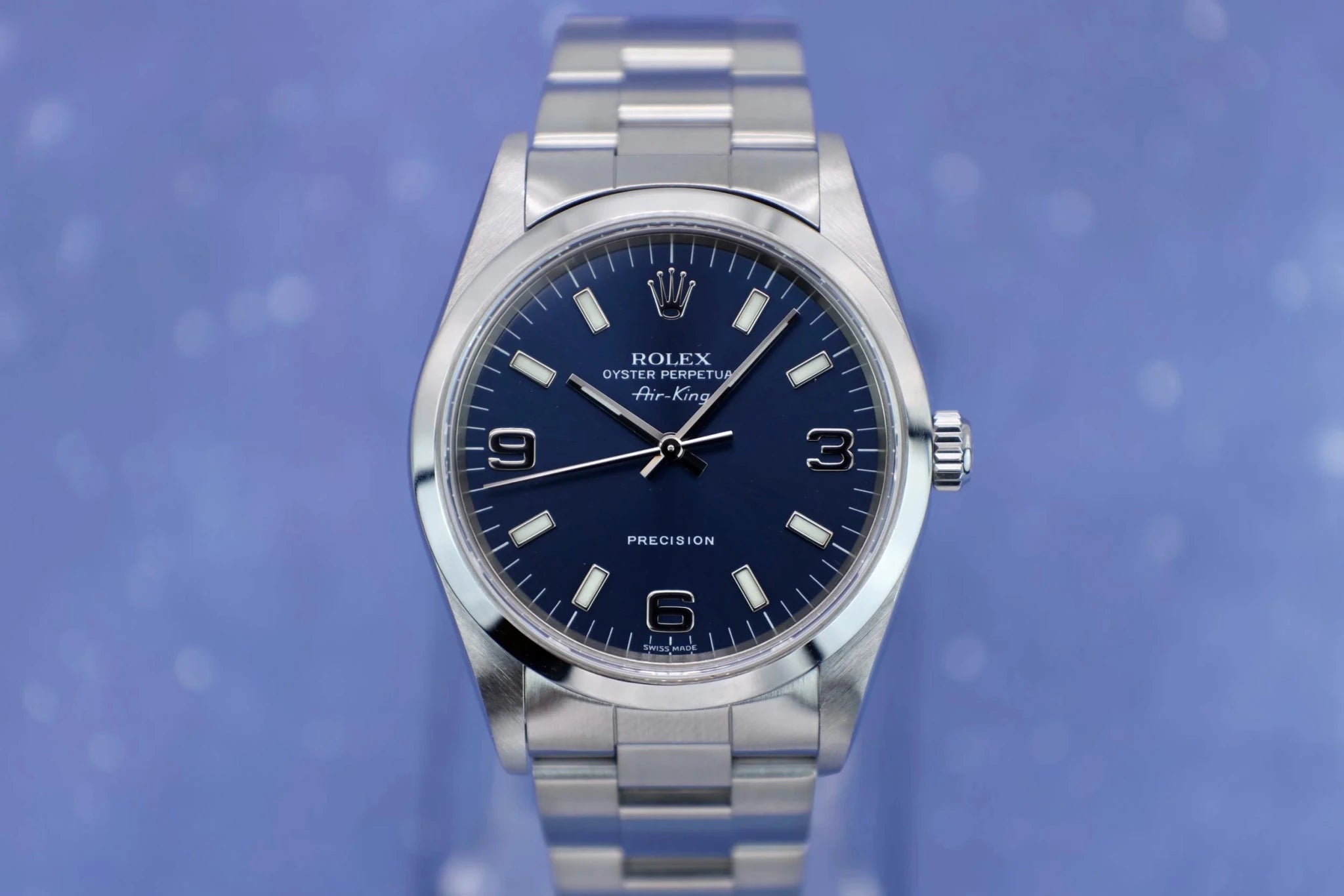 1999 Rolex Air-King Ref. 14000 | 3,6,9 Blue Dial - Sierra Time Co