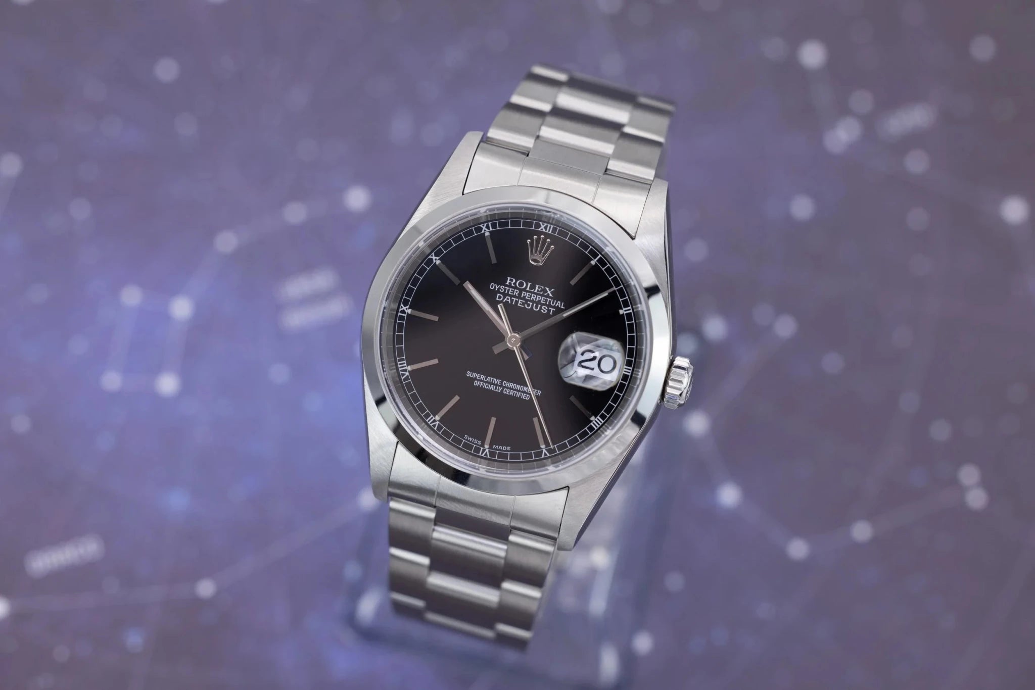 1999 Rolex Datejust Ref. 16200 | Black Dial - Sierra Time Co