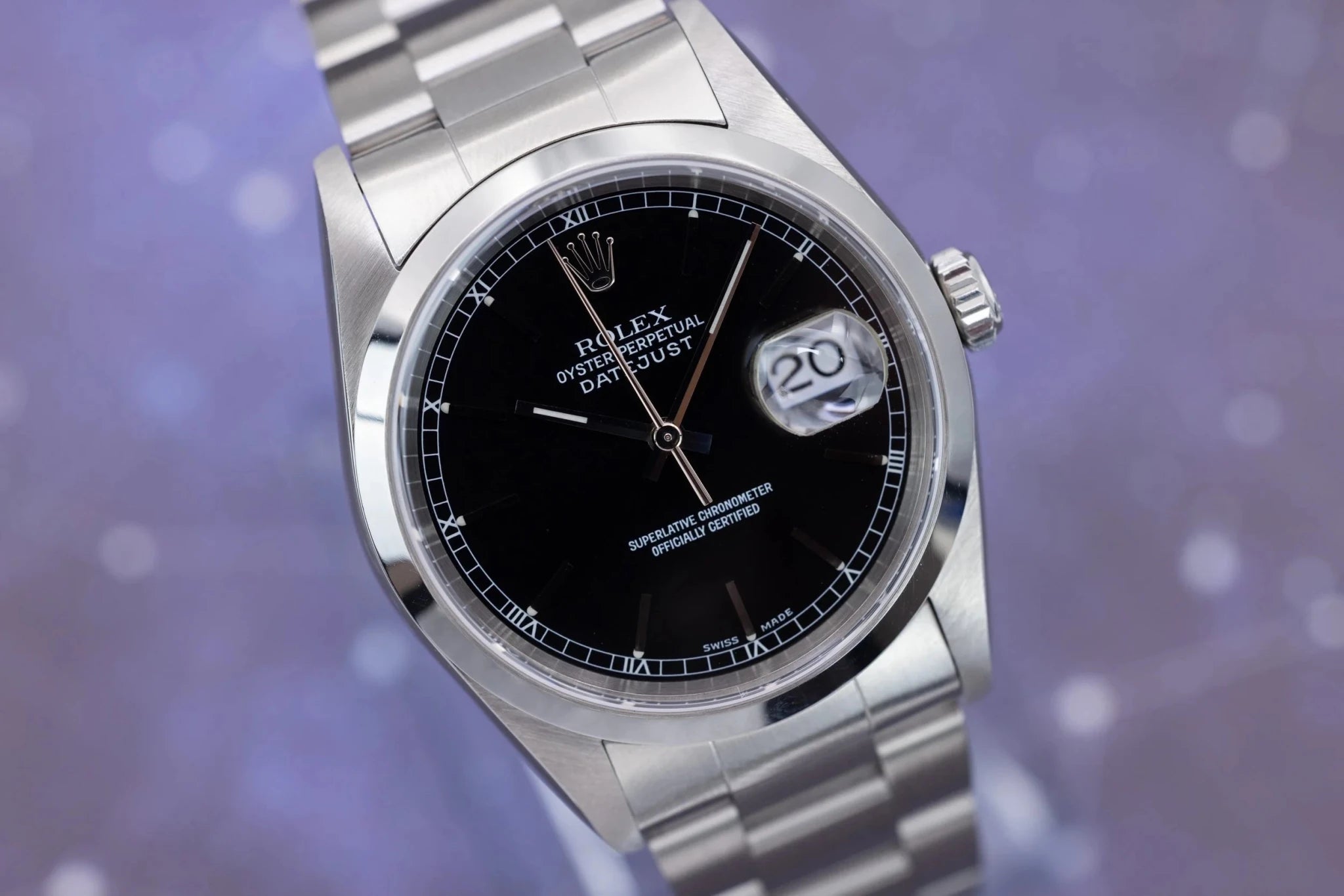 1999 Rolex Datejust Ref. 16200 | Black Dial - Sierra Time Co