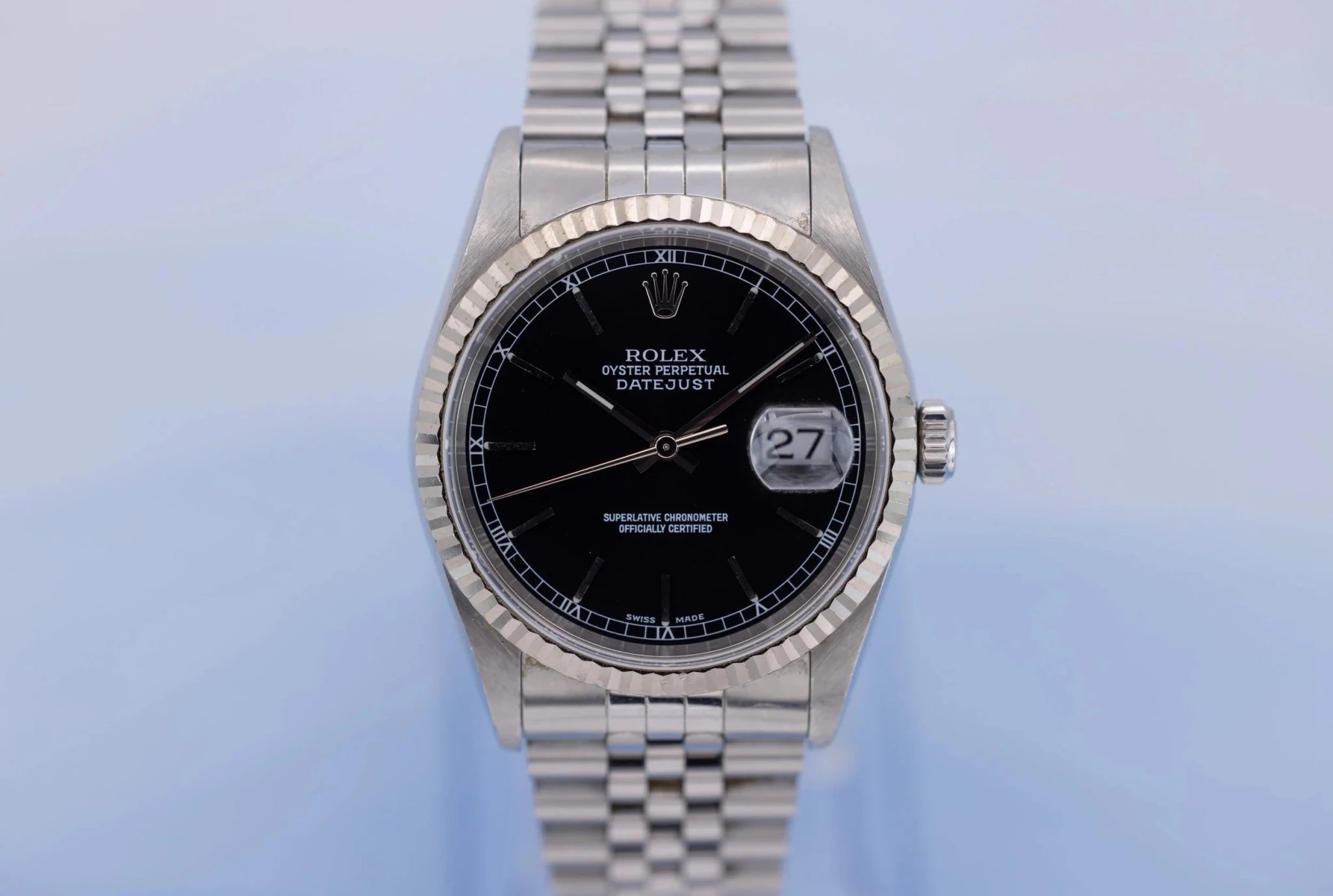 1999 Rolex Datejust Ref. 16234 | Black Dial - Sierra Time Co