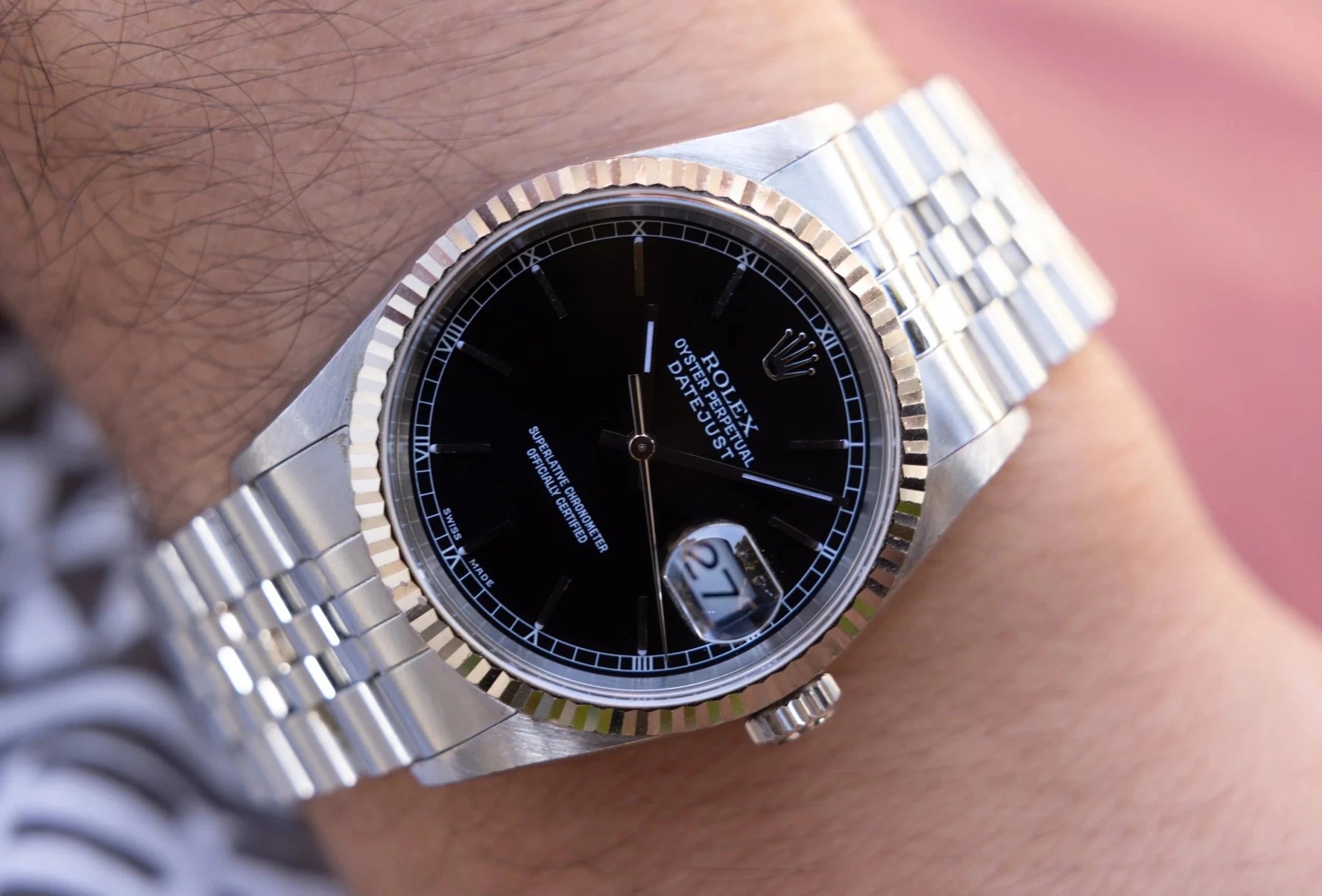 1999 Rolex Datejust Ref. 16234 | Black Dial - Sierra Time Co