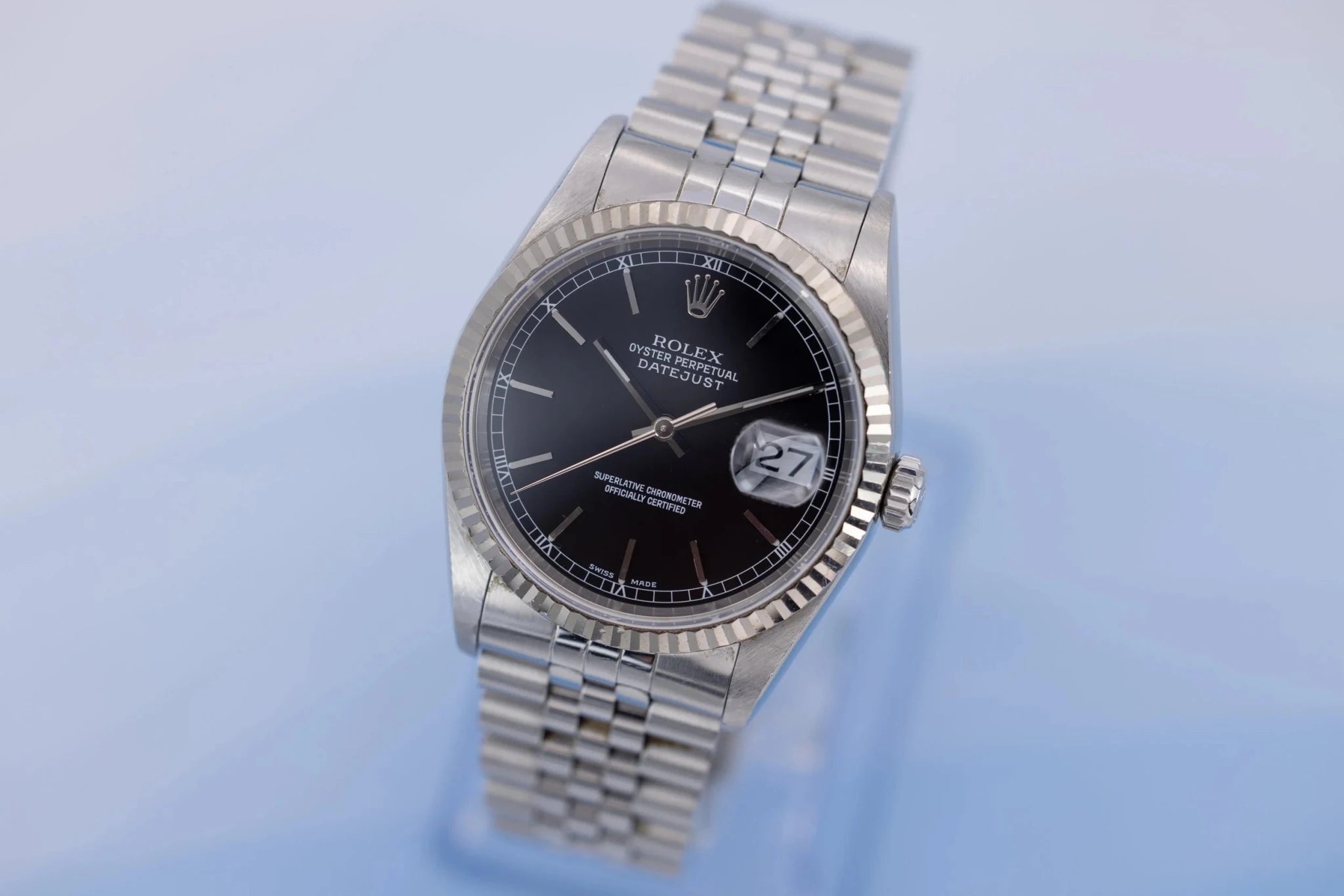 1999 Rolex Datejust Ref. 16234 | Black Dial - Sierra Time Co