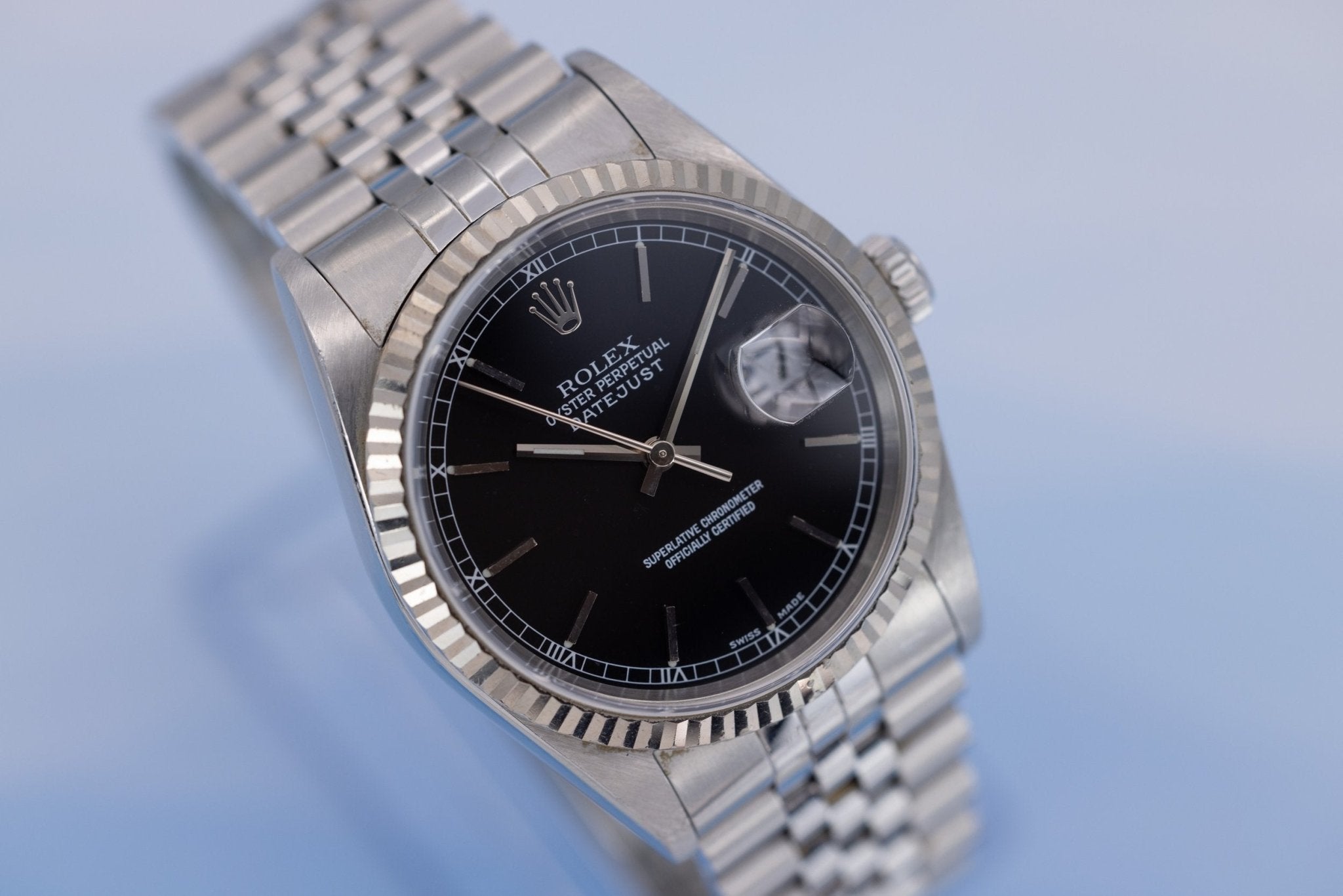 1999 Rolex Datejust Ref. 16234 | Black Dial - Sierra Time Co