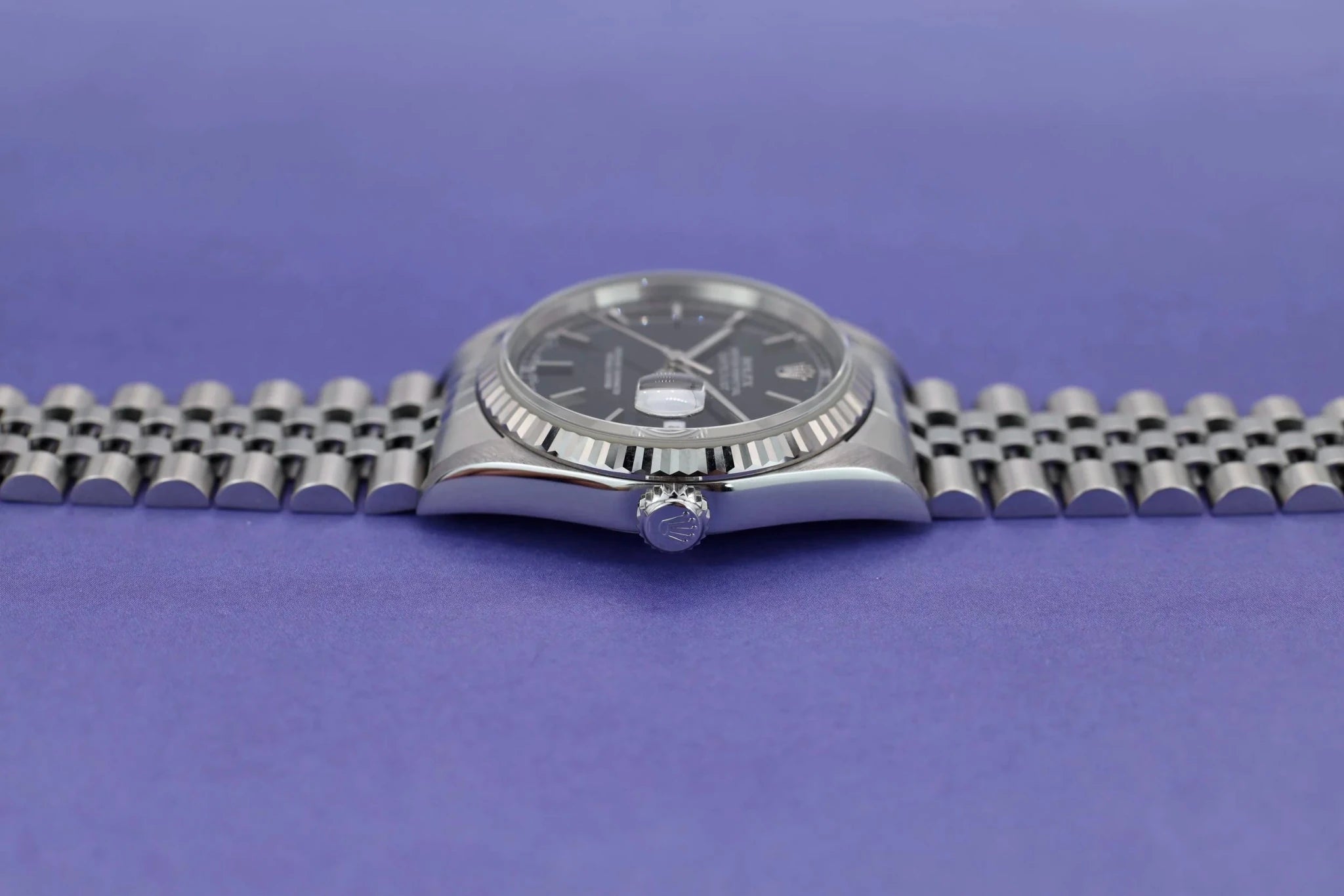 1999 Rolex Datejust Ref. 16234 Black Dial | Box and Papers - Sierra Time Co