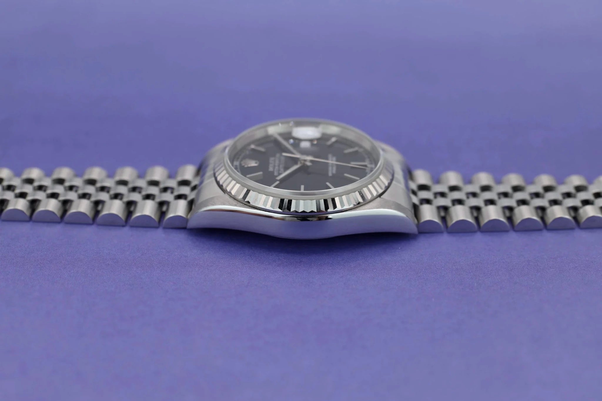 1999 Rolex Datejust Ref. 16234 Black Dial | Box and Papers - Sierra Time Co