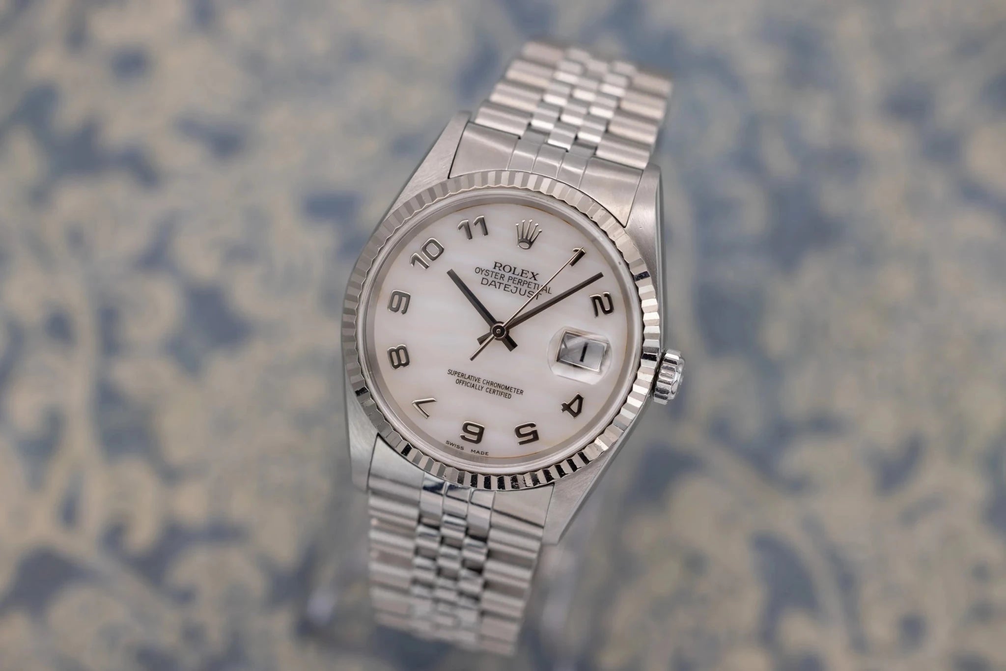 1999 Rolex Datejust Ref. 16234 | Mother of Pearl Dial - Sierra Time Co