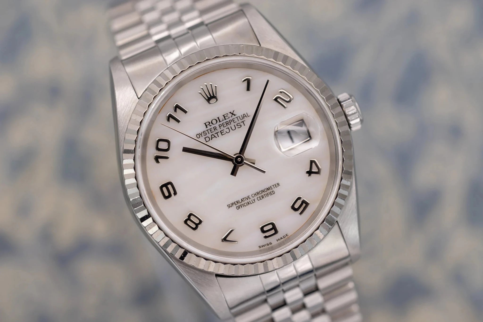 1999 Rolex Datejust Ref. 16234 | Mother of Pearl Dial - Sierra Time Co