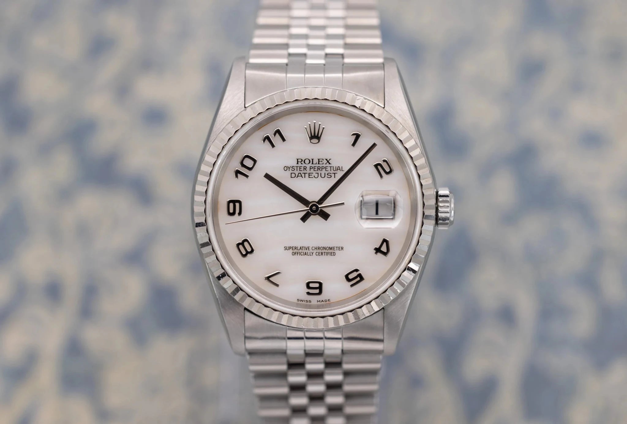 1999 Rolex Datejust Ref. 16234 | Mother of Pearl Dial - Sierra Time Co