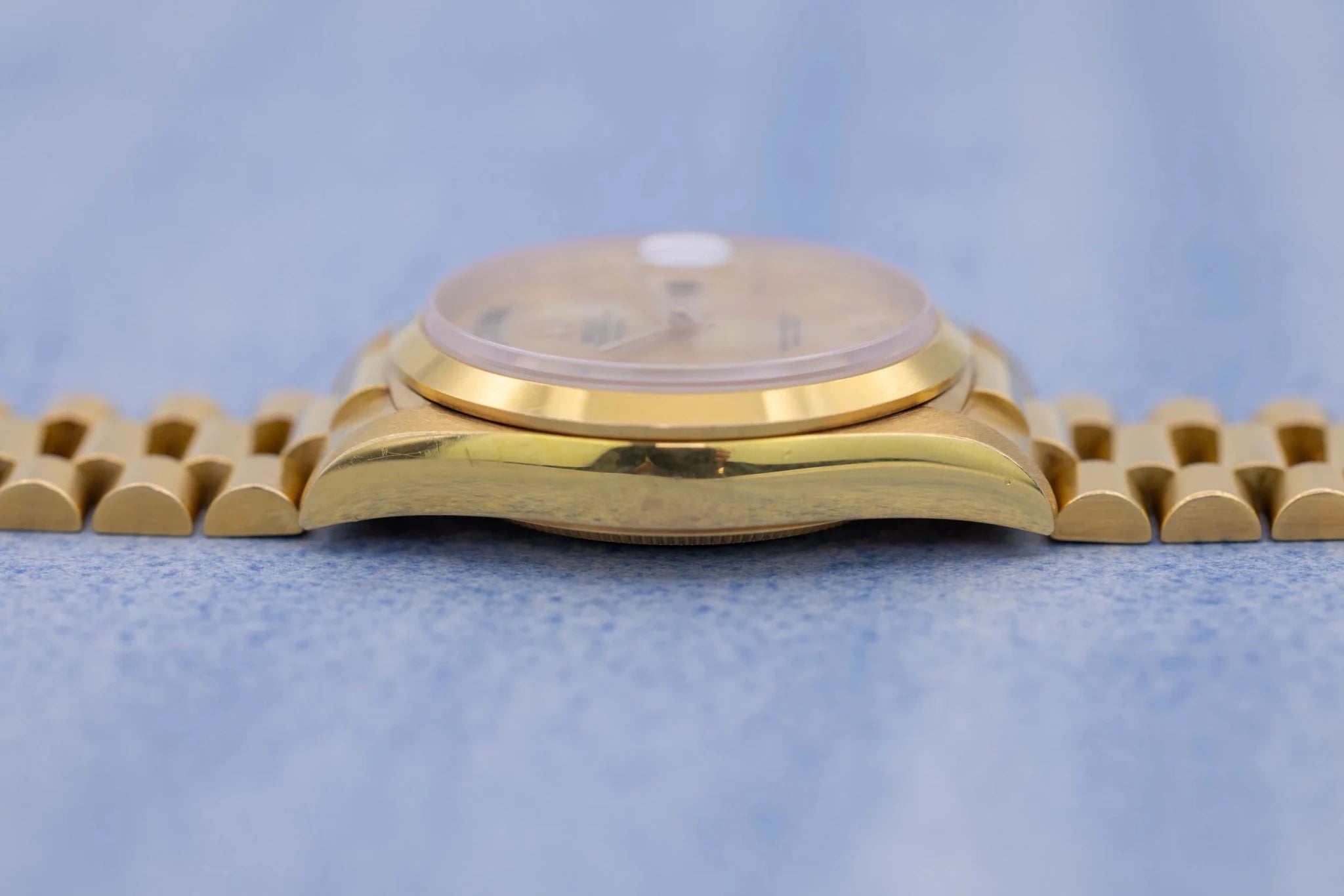 1999 Rolex Day-Date Ref. 18208 | Mother of Pearl Myriad Dial | 18K YG - Sierra Time Co