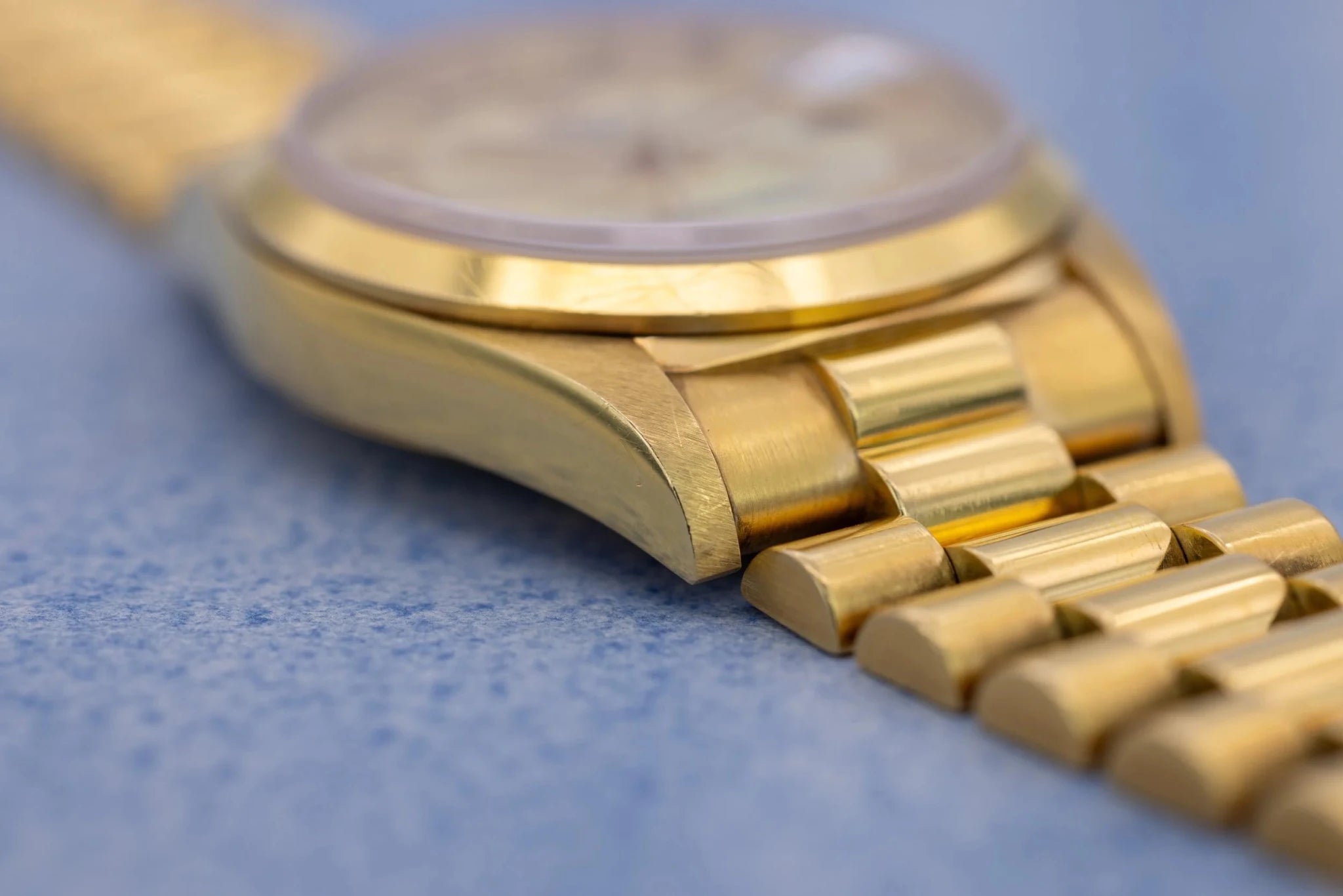 1999 Rolex Day-Date Ref. 18208 | Mother of Pearl Myriad Dial | 18K YG - Sierra Time Co