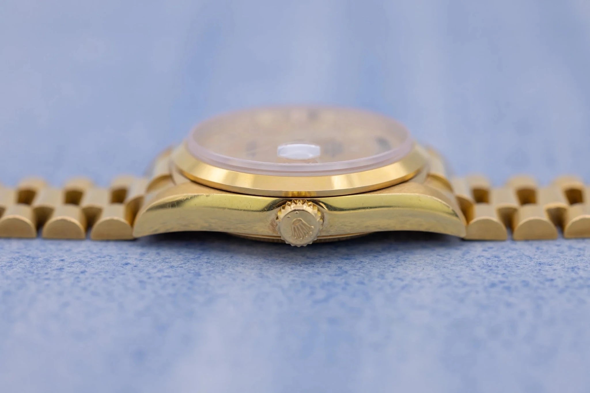 1999 Rolex Day-Date Ref. 18208 | Mother of Pearl Myriad Dial | 18K YG - Sierra Time Co