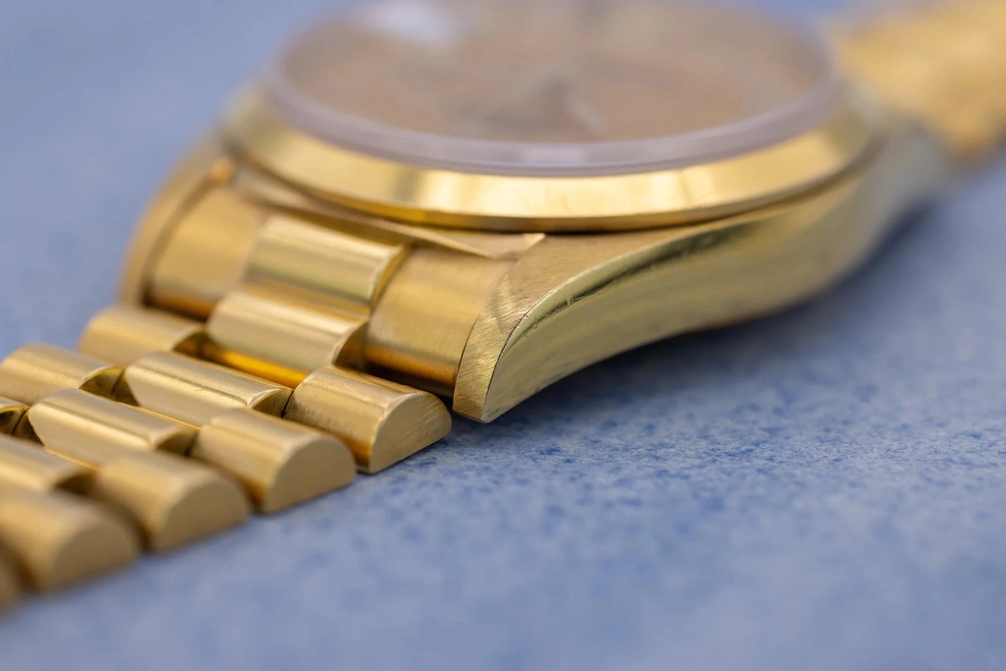 1999 Rolex Day-Date Ref. 18208 | Mother of Pearl Myriad Dial | 18K YG - Sierra Time Co