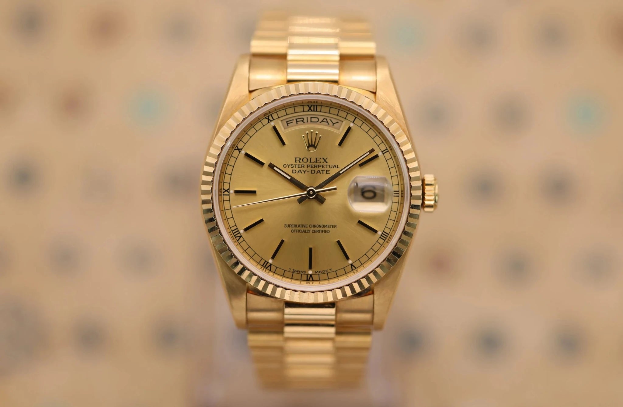 1999 Rolex Day-Date Ref. 18238 | Mint Condition | Box and Papers - Sierra Time Co