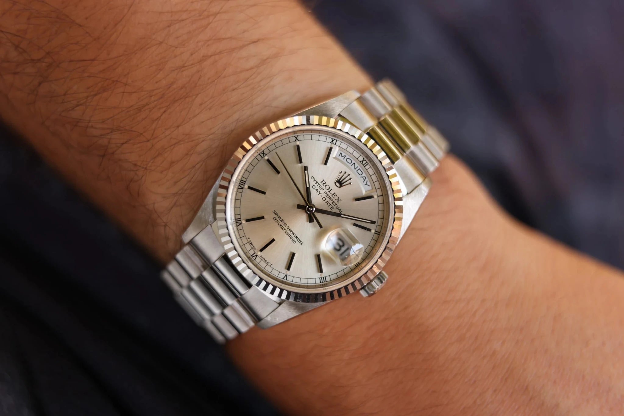 1999 Rolex Day-Date Ref. 18239 | Mint Condition - Sierra Time Co