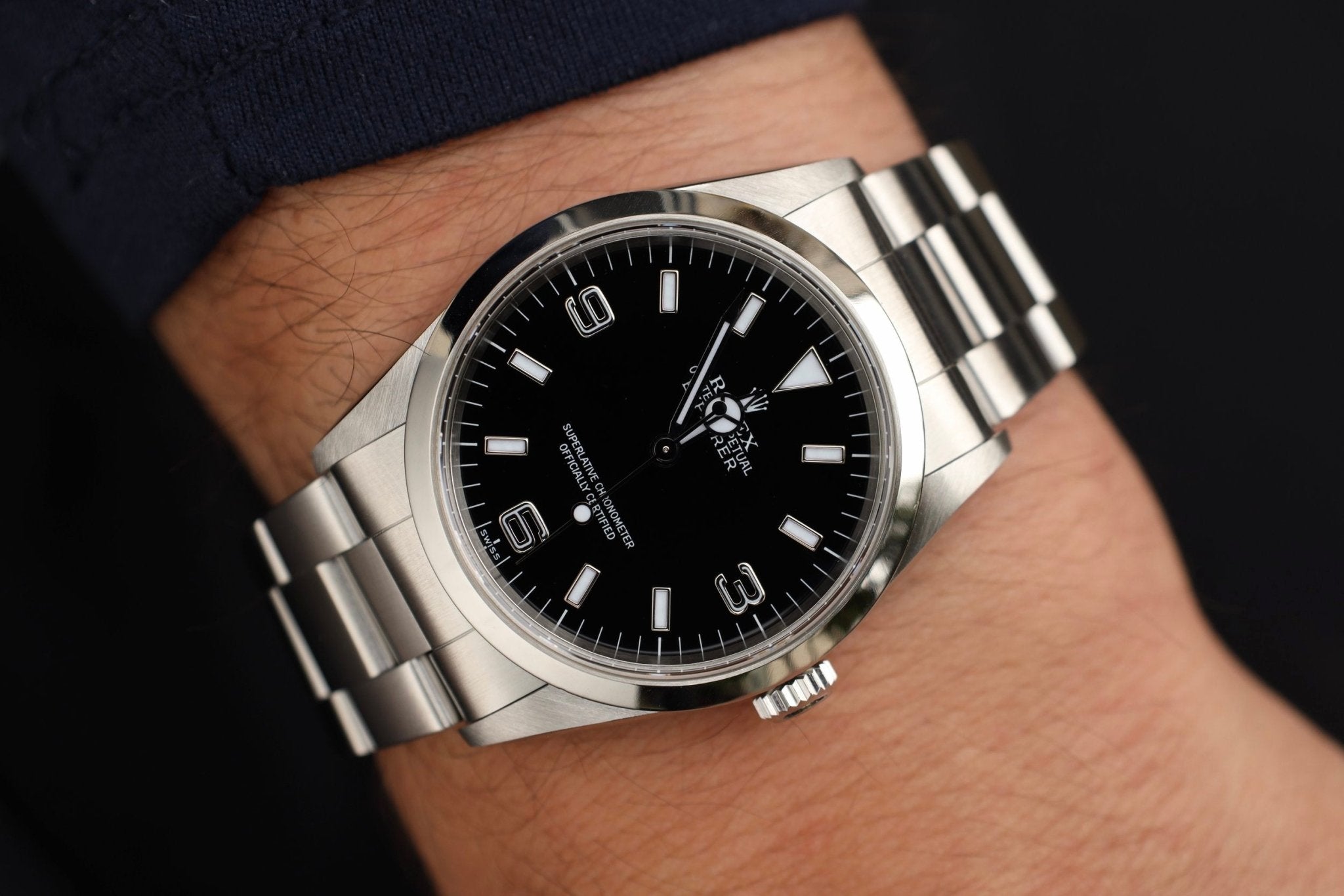 1999 Rolex Explorer I Ref. 14270 | Swiss Only | Box and Papers - Sierra Time Co