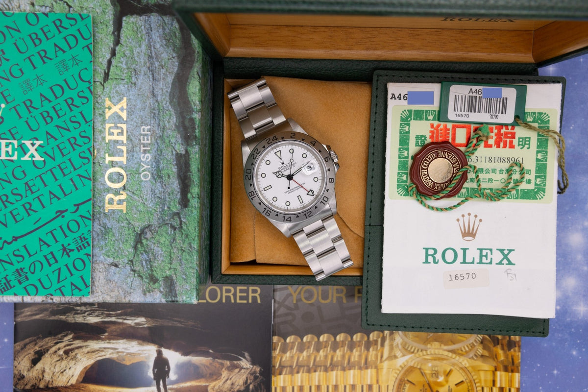 1999 Rolex Explorer I Ref. 16570 Polar | Swiss Only | Box and Papers - Sierra Time Co