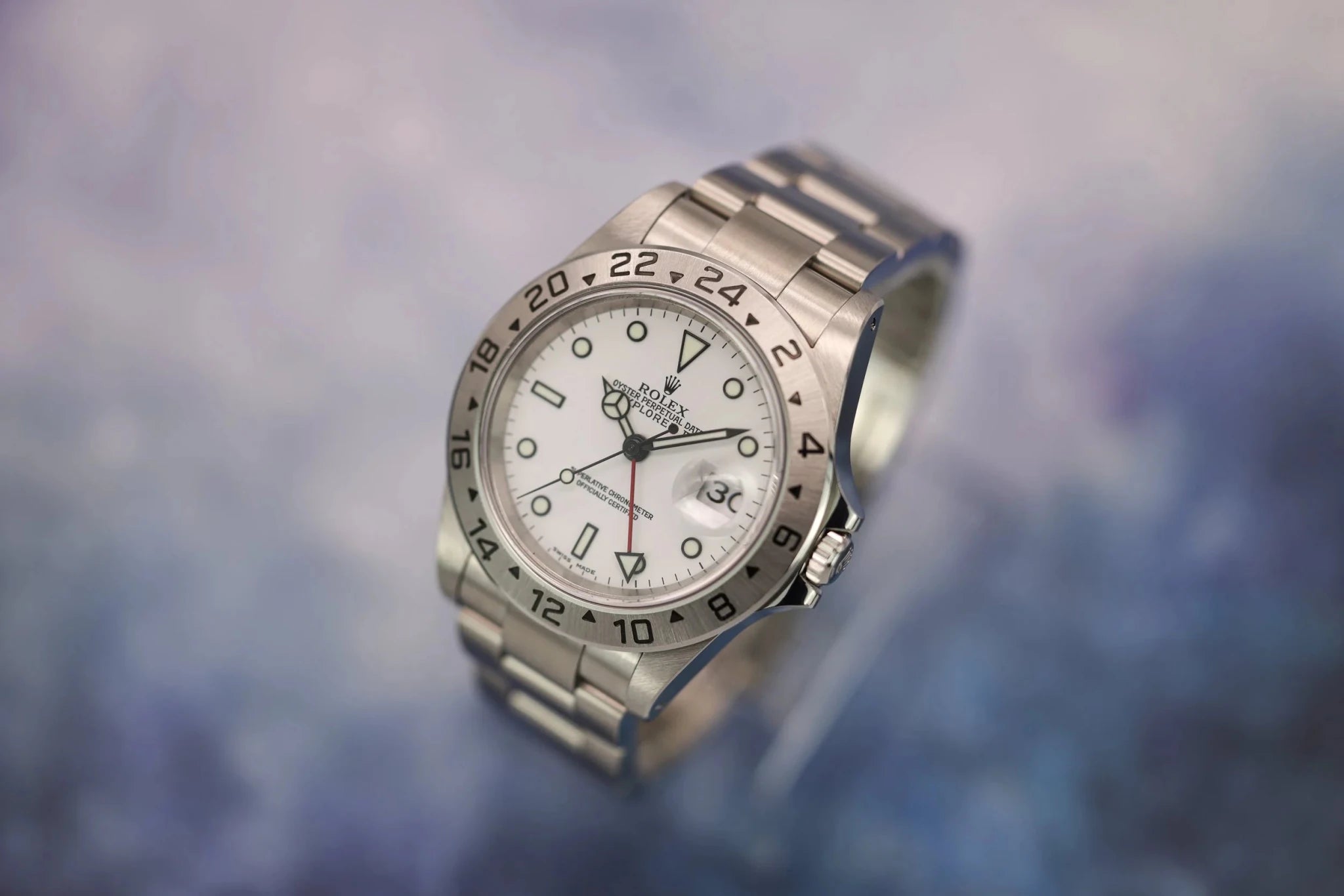 1999 Rolex Explorer II Ref. 16570 Polar | Service Papers - Sierra Time Co