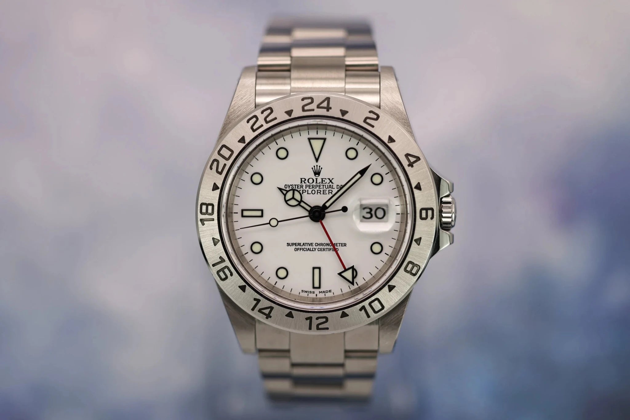 1999 Rolex Explorer II Ref. 16570 Polar | Service Papers - Sierra Time Co