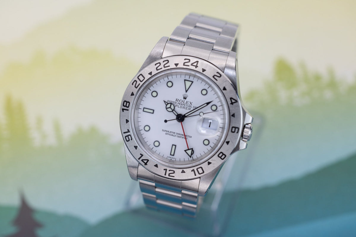 1999 Rolex Explorer II Ref. 16570 Polar | Swiss Only | Box and Papers - Sierra Time Co