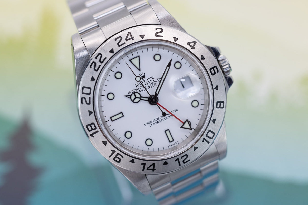 1999 Rolex Explorer II Ref. 16570 Polar | Swiss Only | Box and Papers - Sierra Time Co