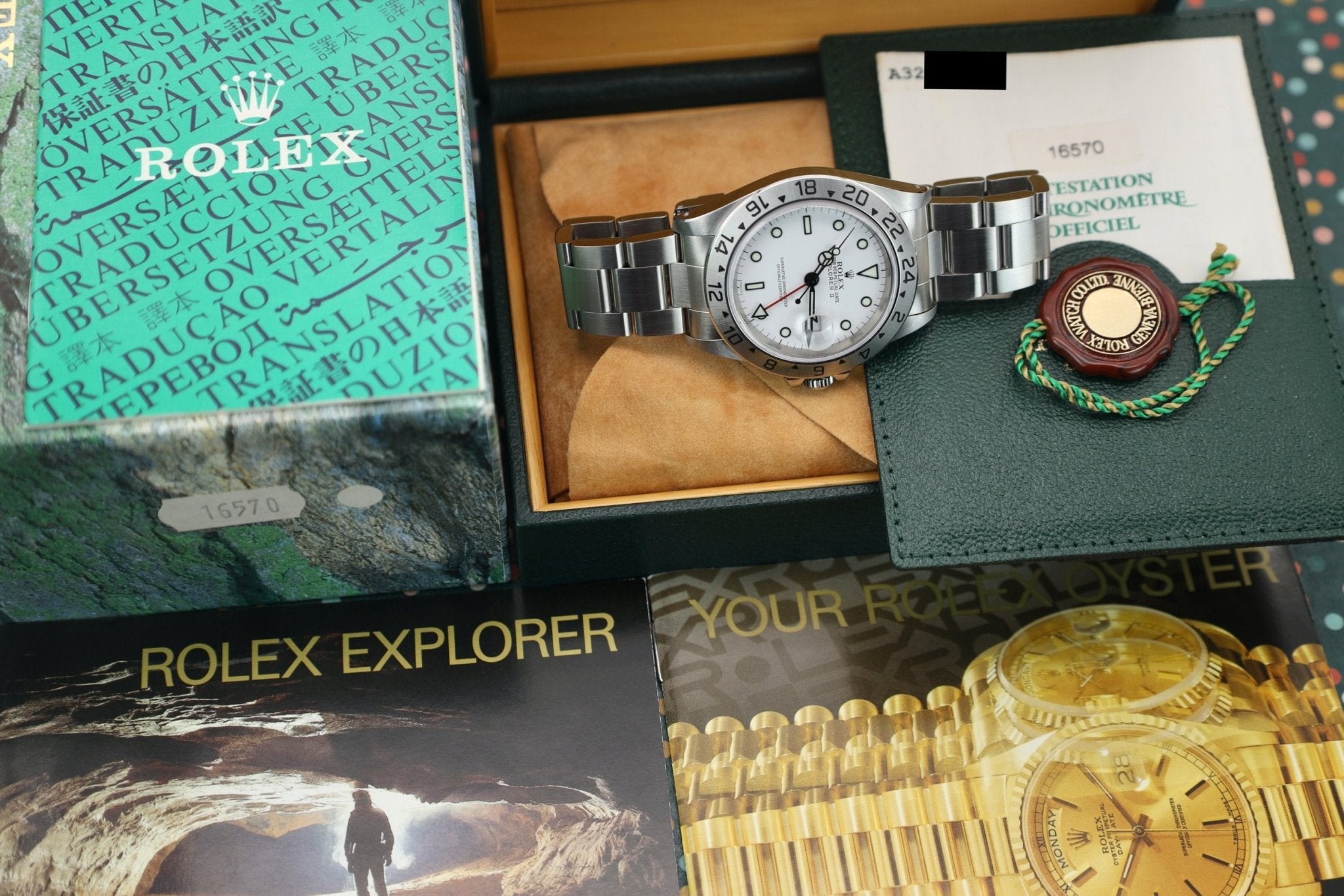 1999 Rolex Explorer II Ref. 16570 Polar | Swiss Only | Box and Papers - Sierra Time Co