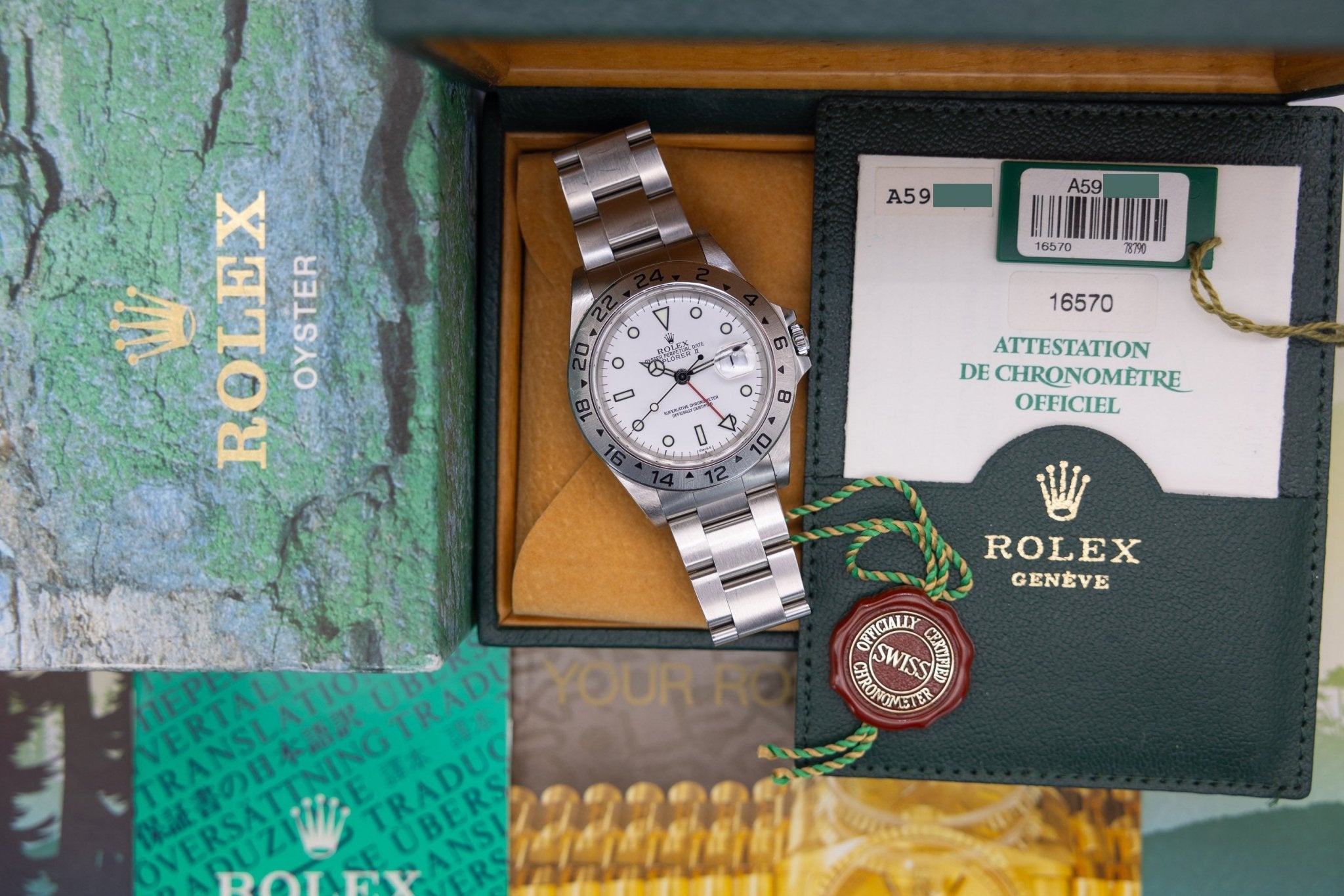 1999 Rolex Explorer II Ref. 16570 Polar | Swiss Only | Box and Papers - Sierra Time Co