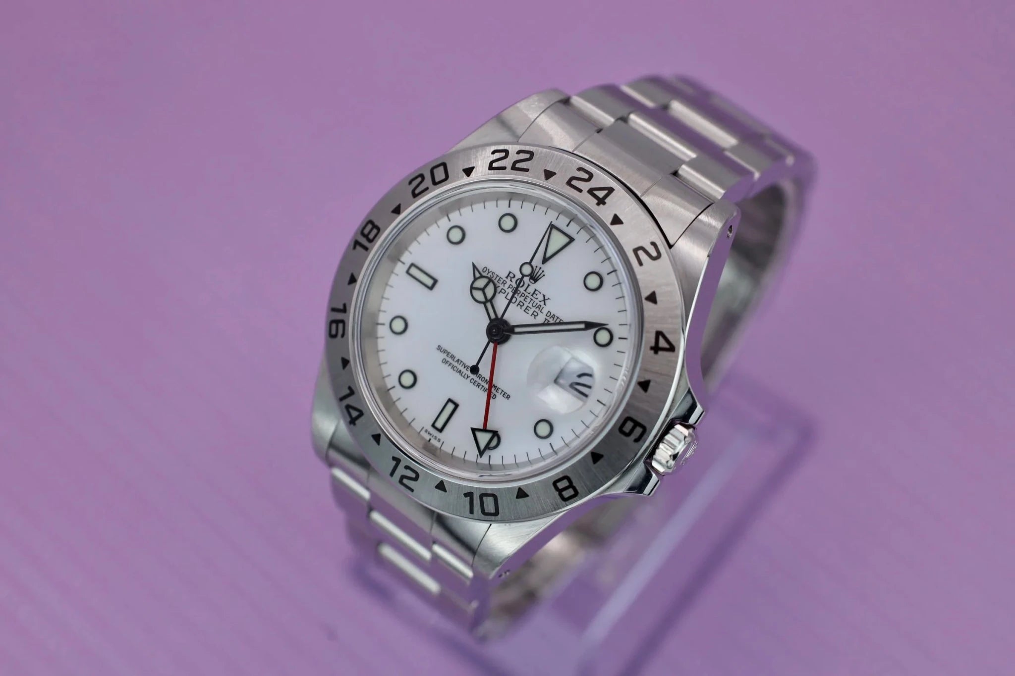 1999 Rolex Explorer II Ref. 16570 Polar | Unpolished | Papers - Sierra Time Co