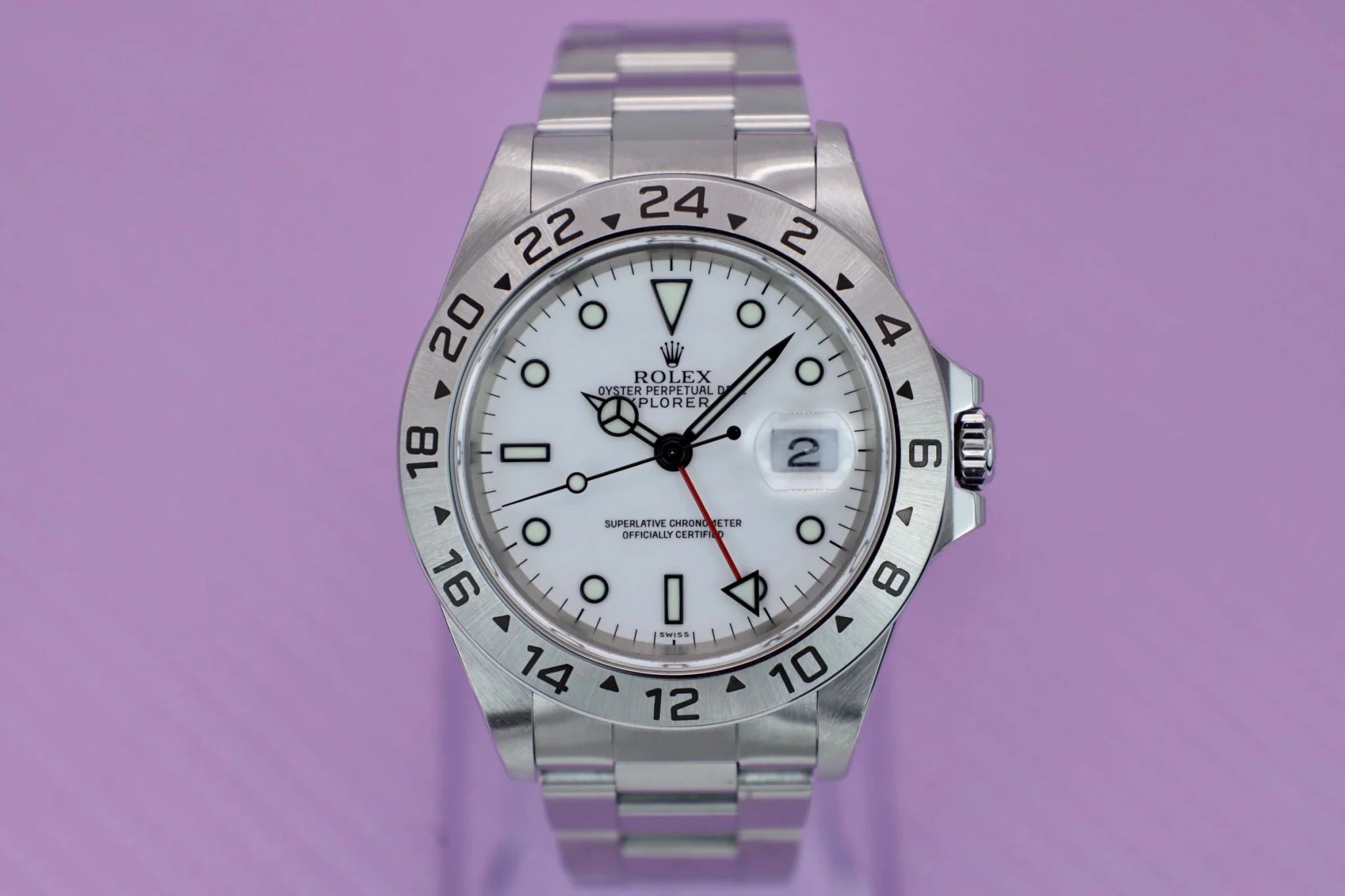 1999 Rolex Explorer II Ref. 16570 Polar | Unpolished | Papers - Sierra Time Co