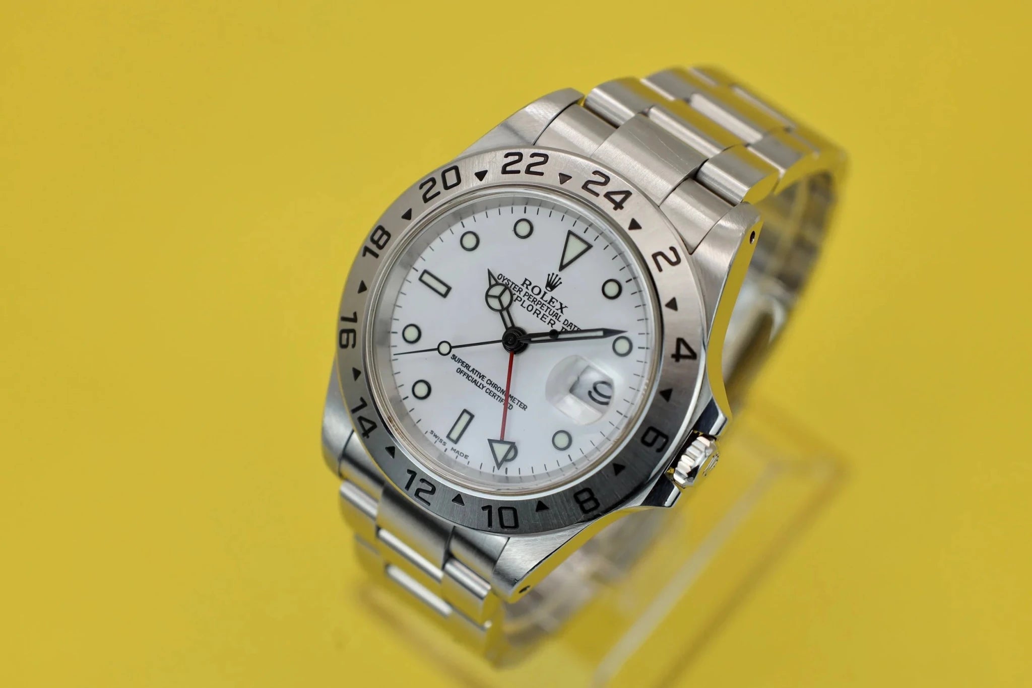 1999 Rolex Explorer II Ref. 16570 Polar | Unpolished | Papers and Tag - Sierra Time Co