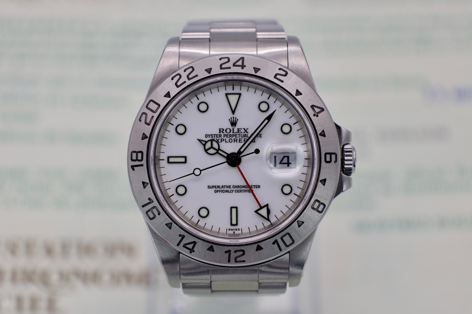 1999 Rolex Explorer ll Ref. 16570 Polar | Box and Papers - Sierra Time Co
