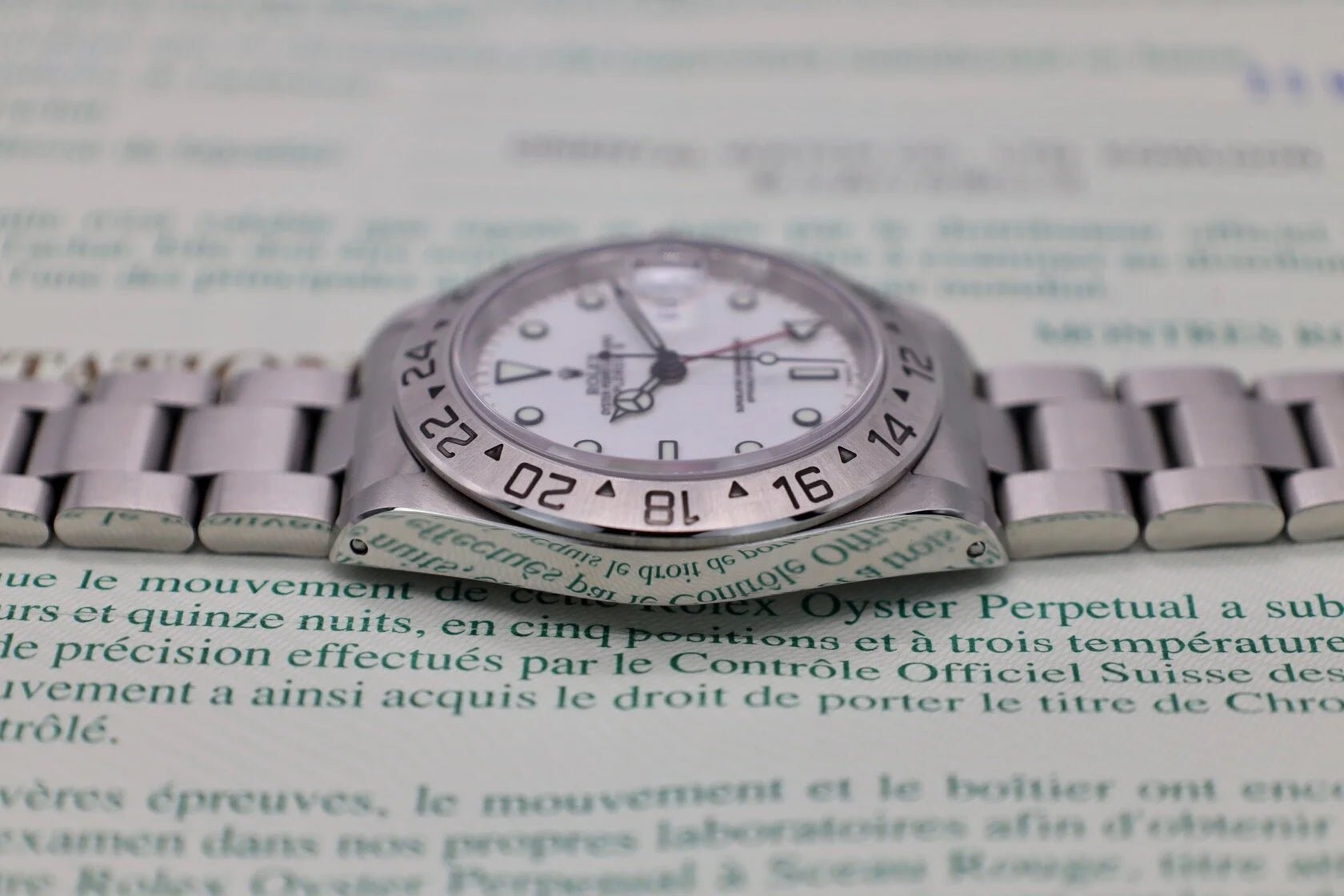 1999 Rolex Explorer ll Ref. 16570 Polar | Box and Papers - Sierra Time Co